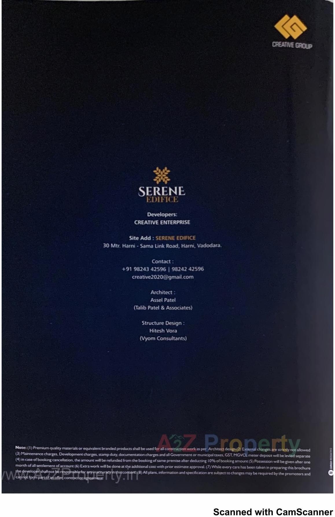  of real estate project Serene Edifice located at Harni, Vadodara, Gujarat