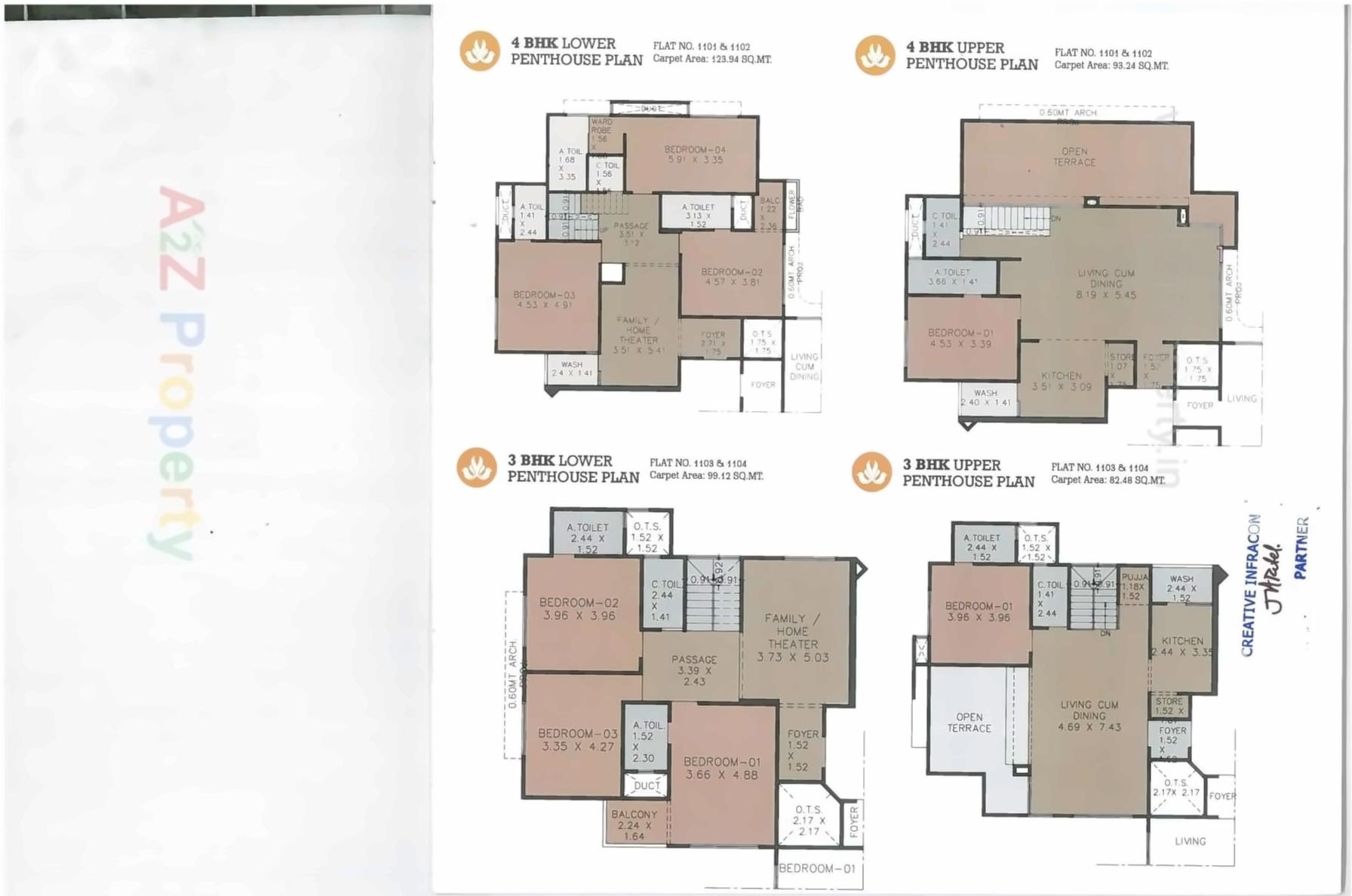 Layout of real estate project Serene Signatures located at Bhayli, Vadodara, Gujarat