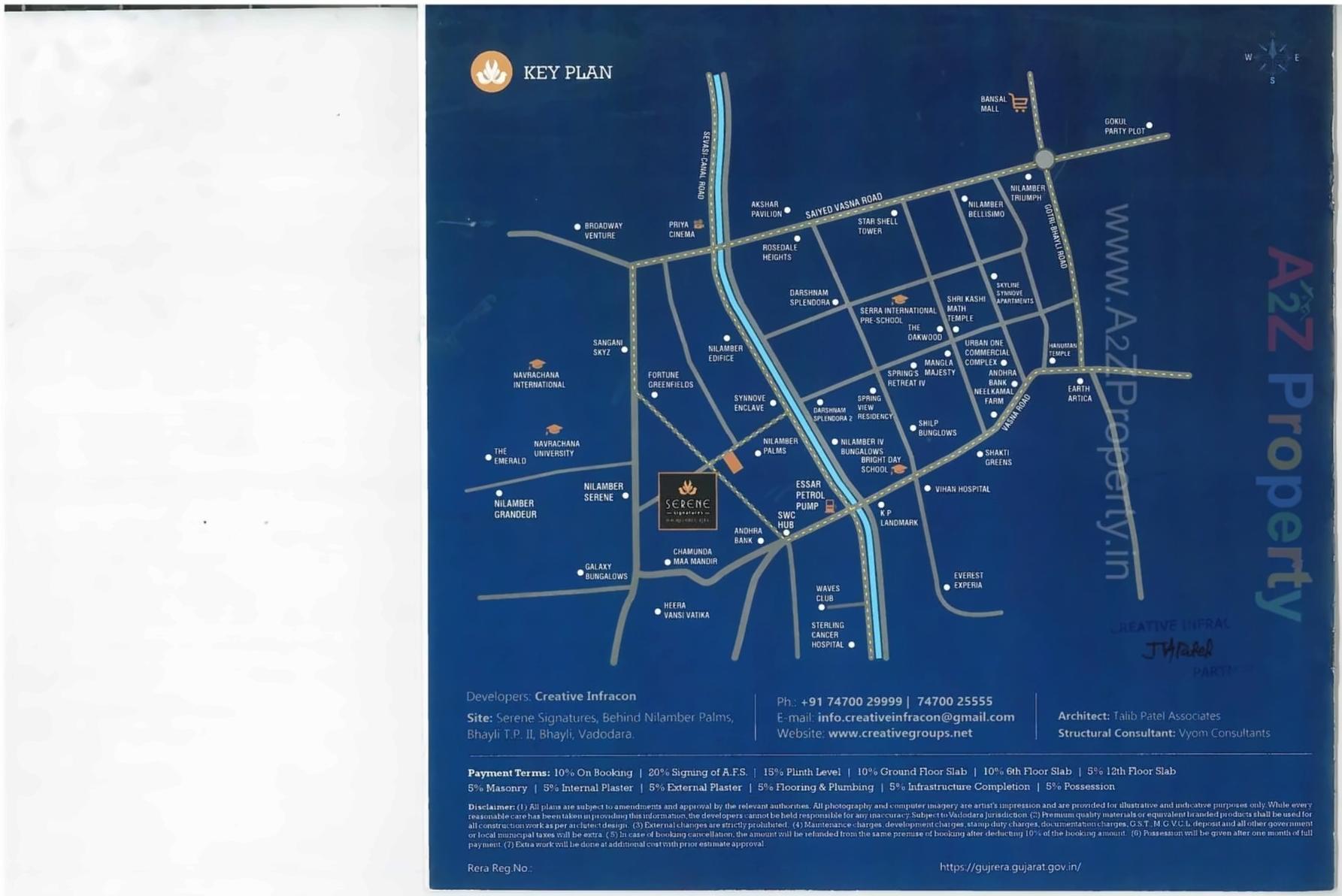  of real estate project Serene Signatures located at Bhayli, Vadodara, Gujarat