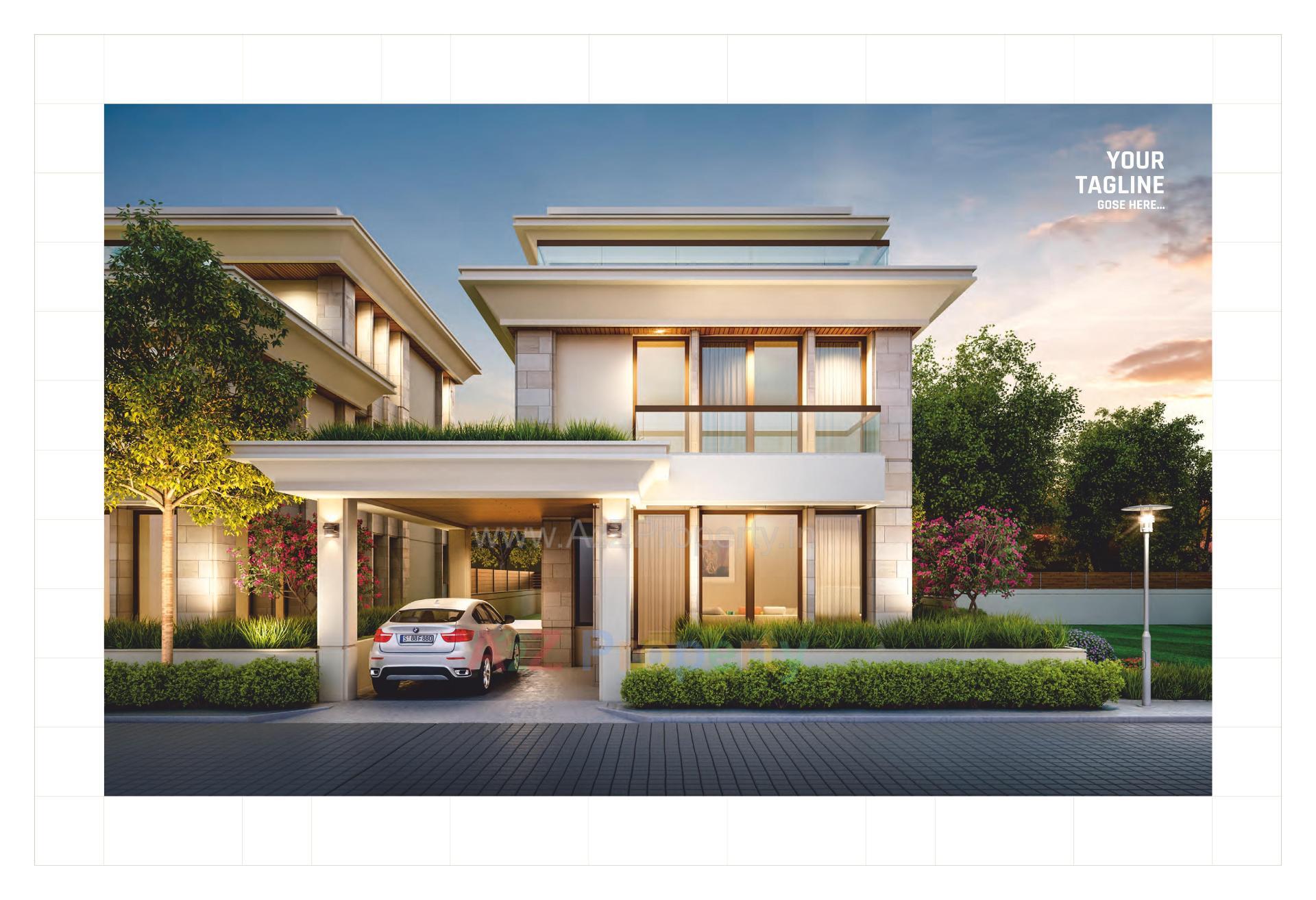 3D Elevation of real estate project Seven 9 Sky located at Chhani, Vadodara, Gujarat