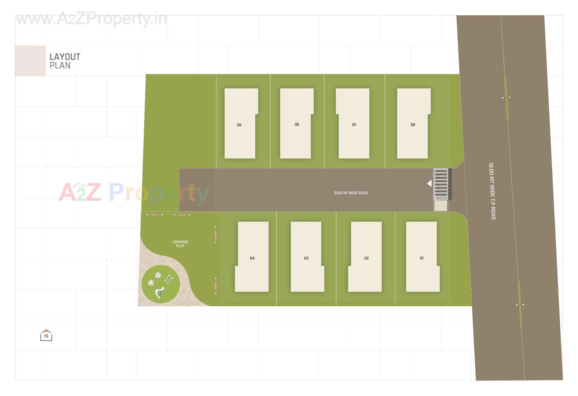 Layout of real estate project Seven 9 Sky located at Chhani, Vadodara, Gujarat