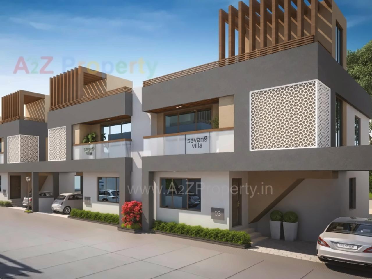 3D Elevation of real estate project Seven 9 Villa located at Vadodara, Vadodara, Gujarat