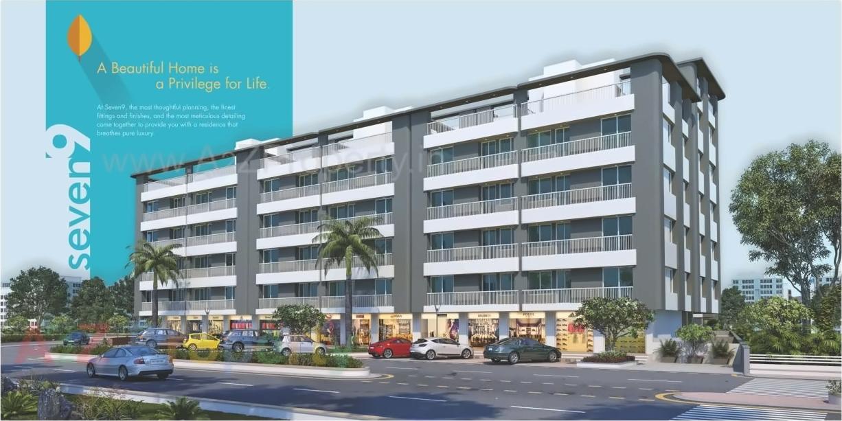 3D Elevation of real estate project Seven located at Chhani, Vadodara, Gujarat