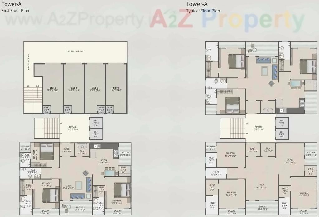 Layout of real estate project Seven Sky located at Harni, Vadodara, Gujarat