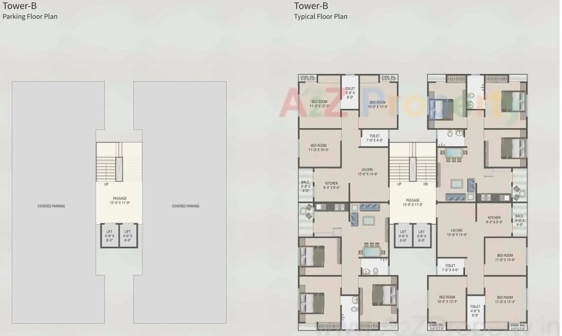 Layout of real estate project Seven Sky located at Harni, Vadodara, Gujarat