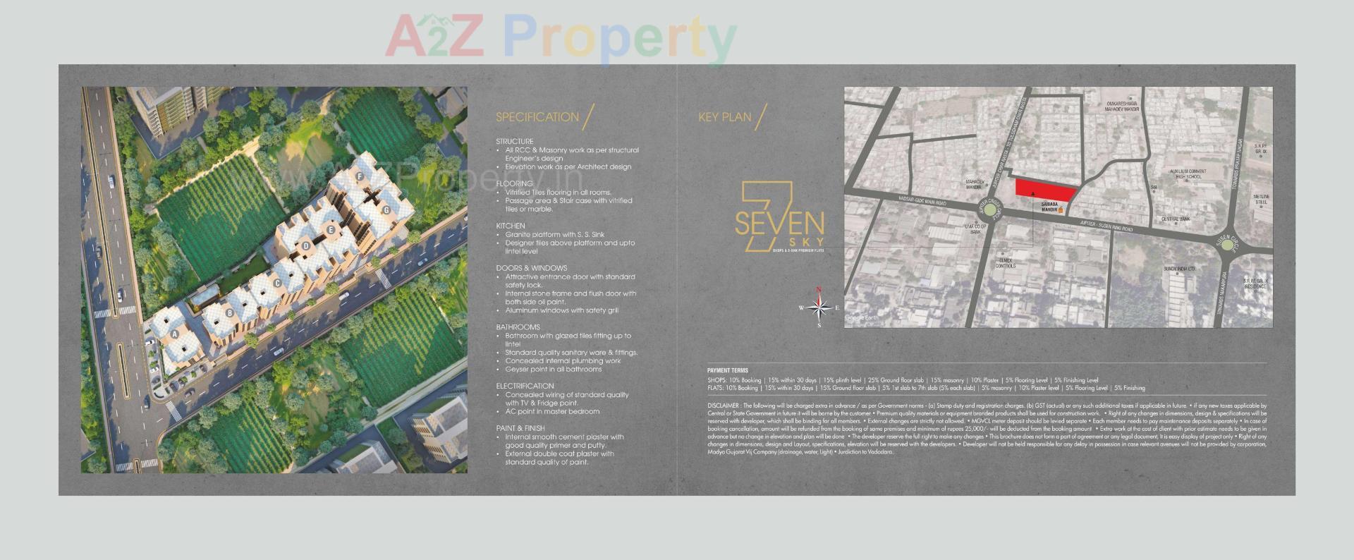  of real estate project Seven Sky located at Tarsali, Vadodara, Gujarat