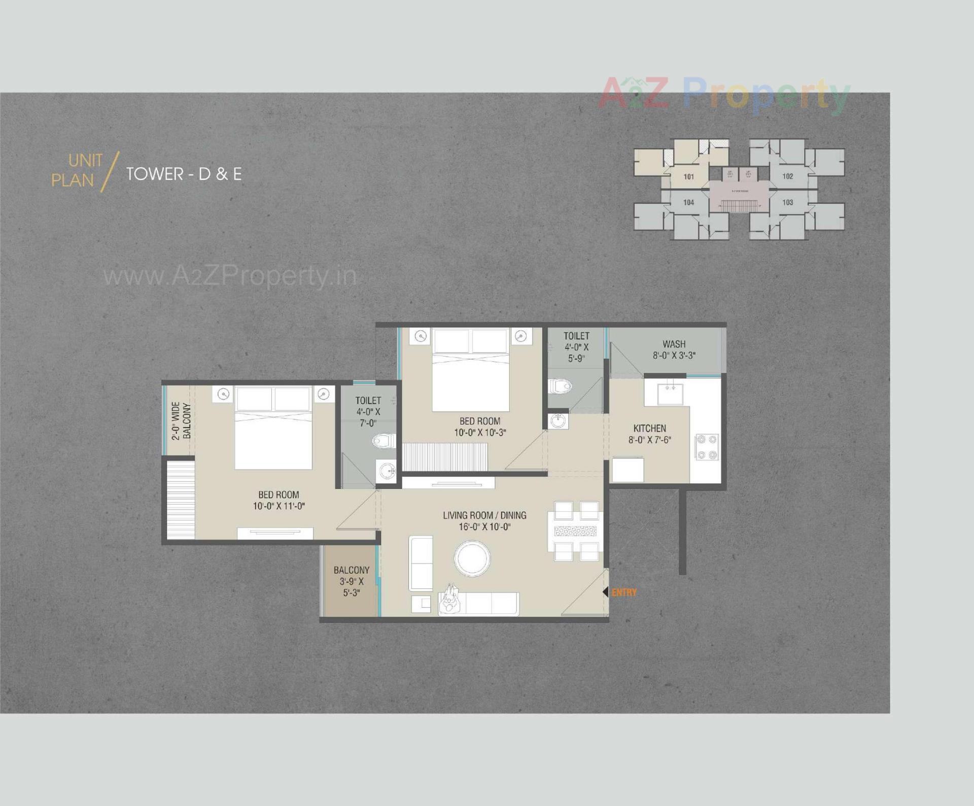 Layout of real estate project Seven Sky located at Tarsali, Vadodara, Gujarat