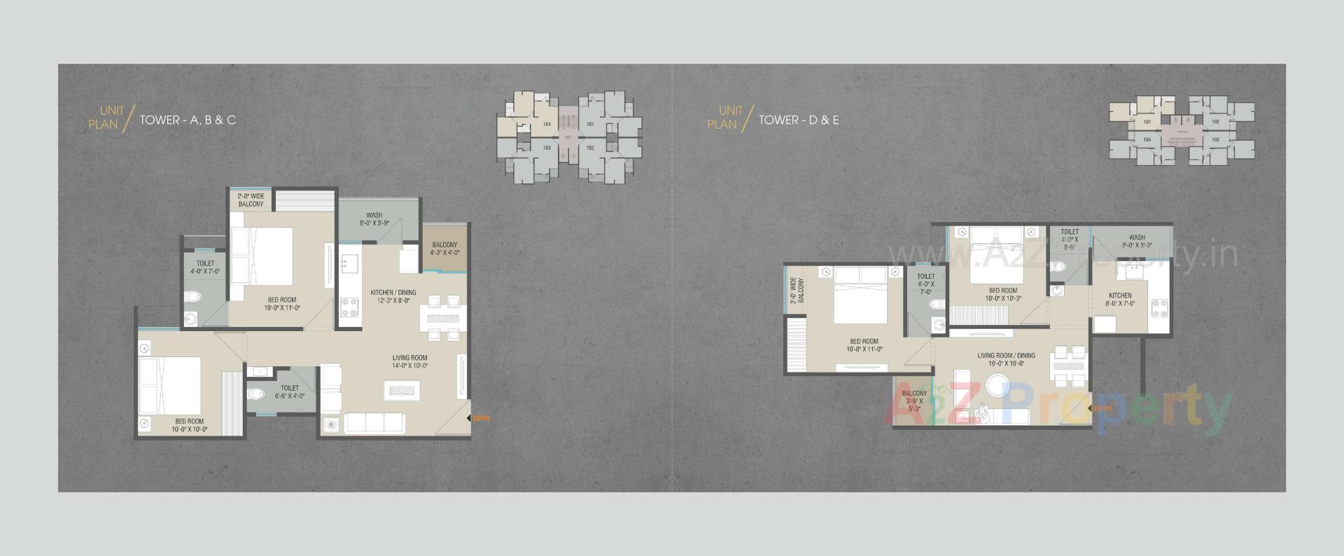 Layout of real estate project Seven Sky located at Tarsali, Vadodara, Gujarat