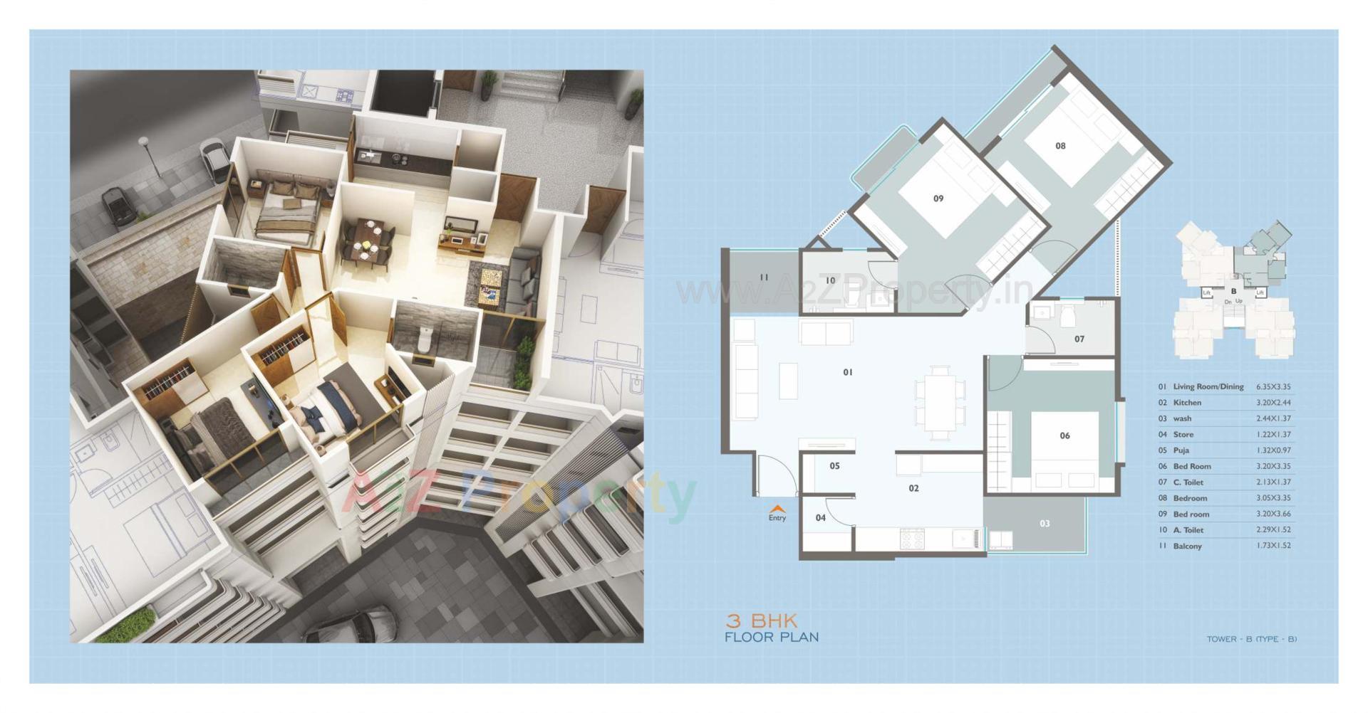 Layout of real estate project Seven9 Imperia located at Vadodara, Vadodara, Gujarat
