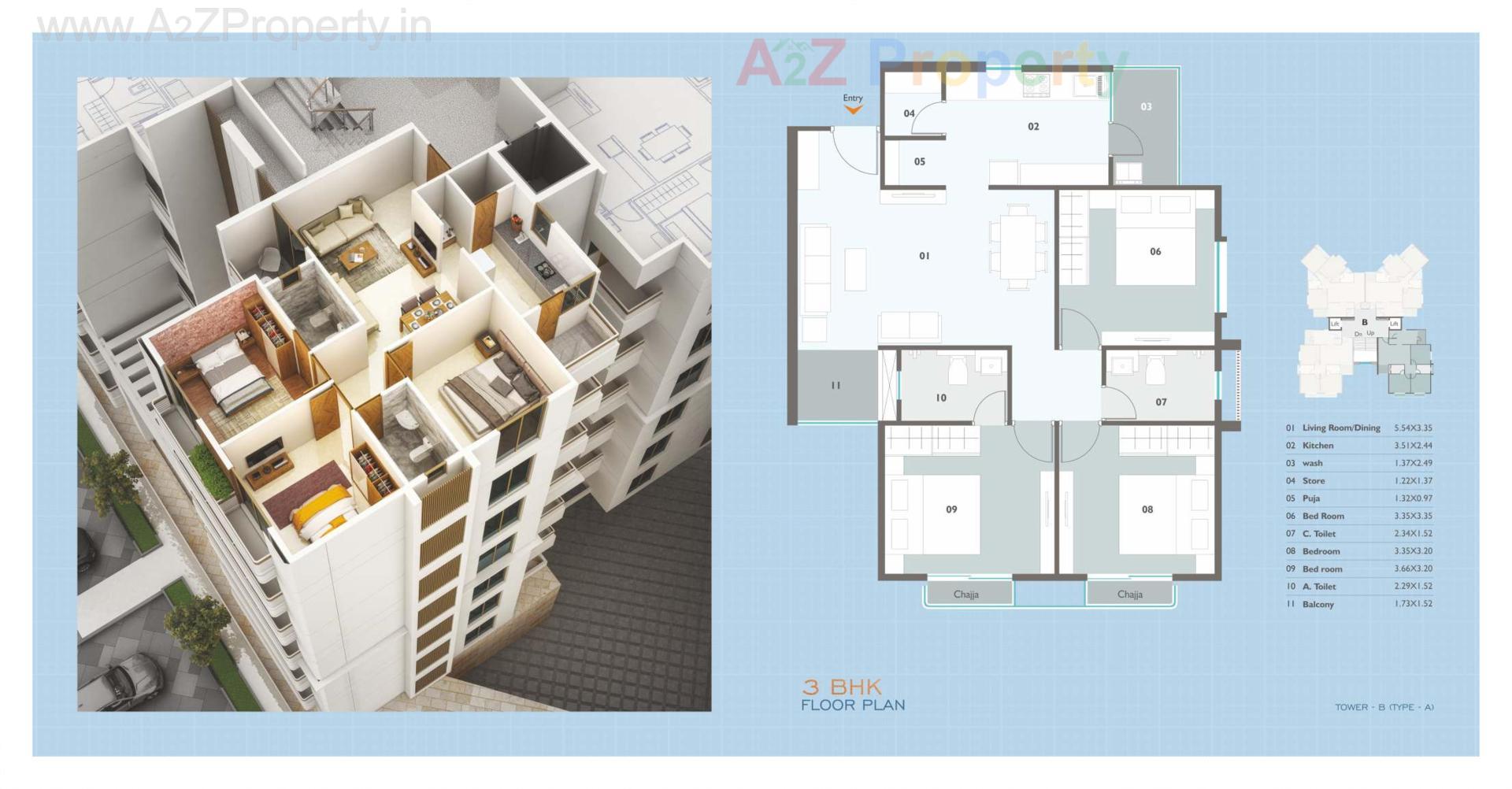 Layout of real estate project Seven9 Imperia located at Vadodara, Vadodara, Gujarat