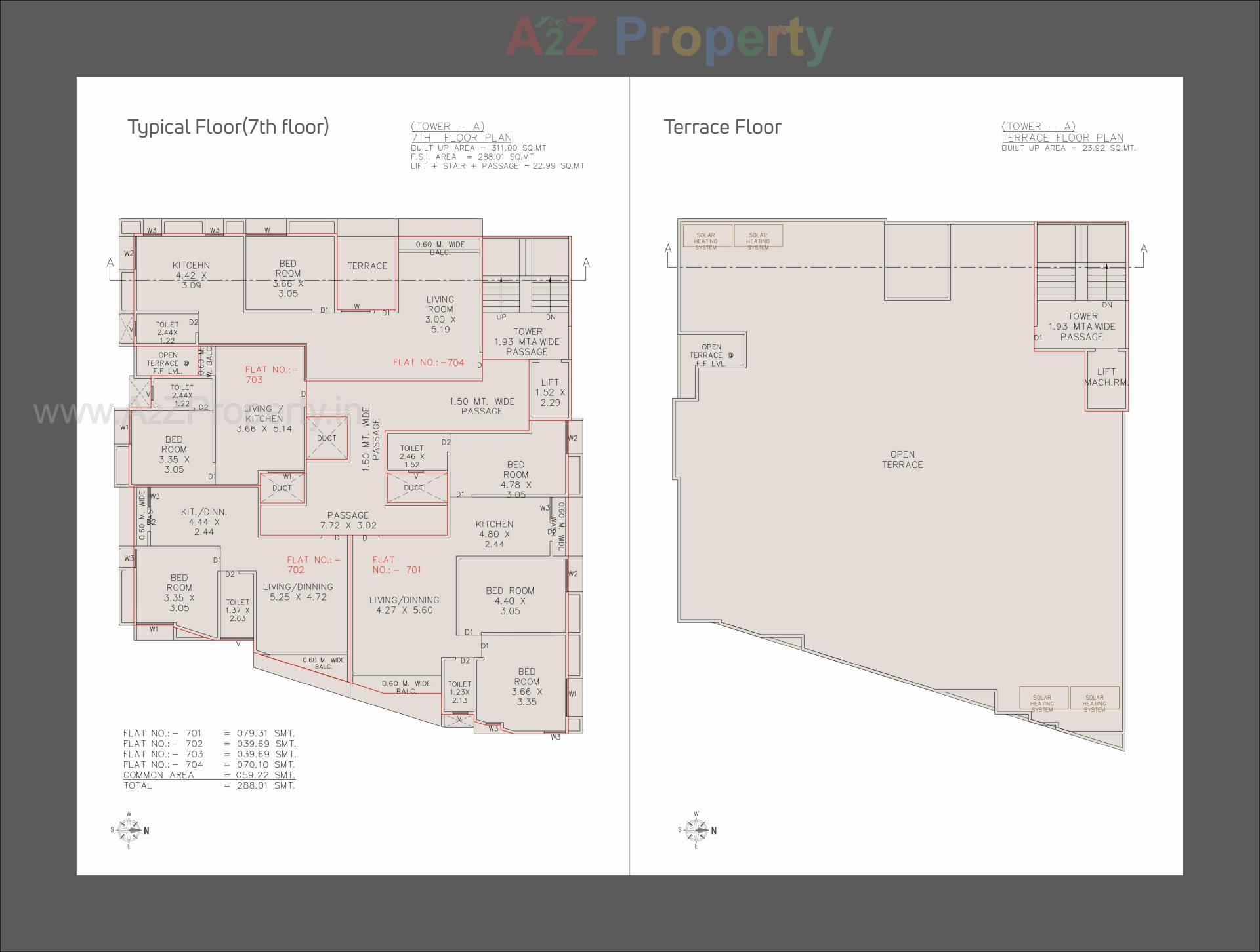 Layout of real estate project Shaaranya located at Manjalpur, Vadodara, Gujarat