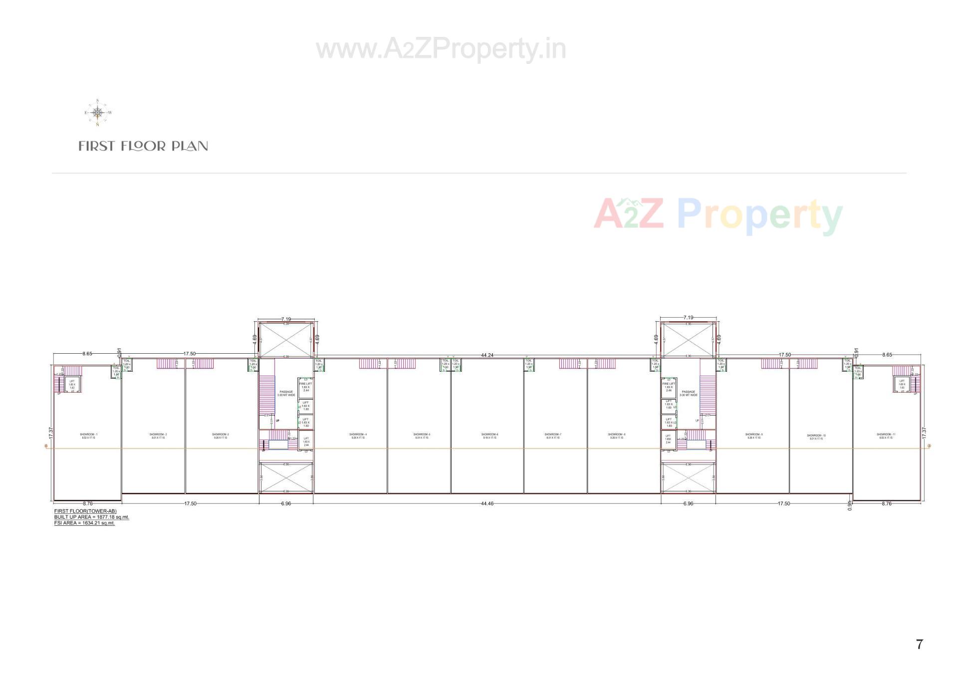 Layout of real estate project Shagun Lifestyle located at Sewasi, Vadodara, Gujarat
