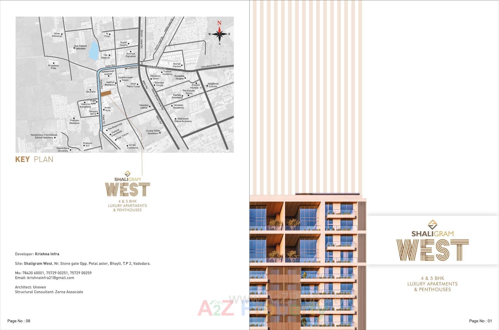  of real estate project Shaligram West located at Bhayli, Vadodara, Gujarat