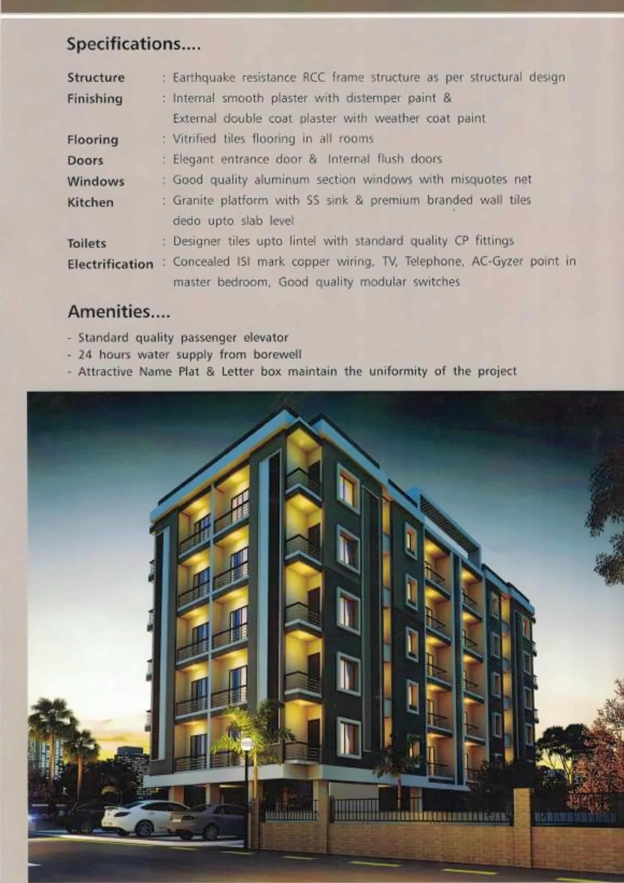 3D Elevation of real estate project Shantam Harmony located at Vemali, Vadodara, Gujarat