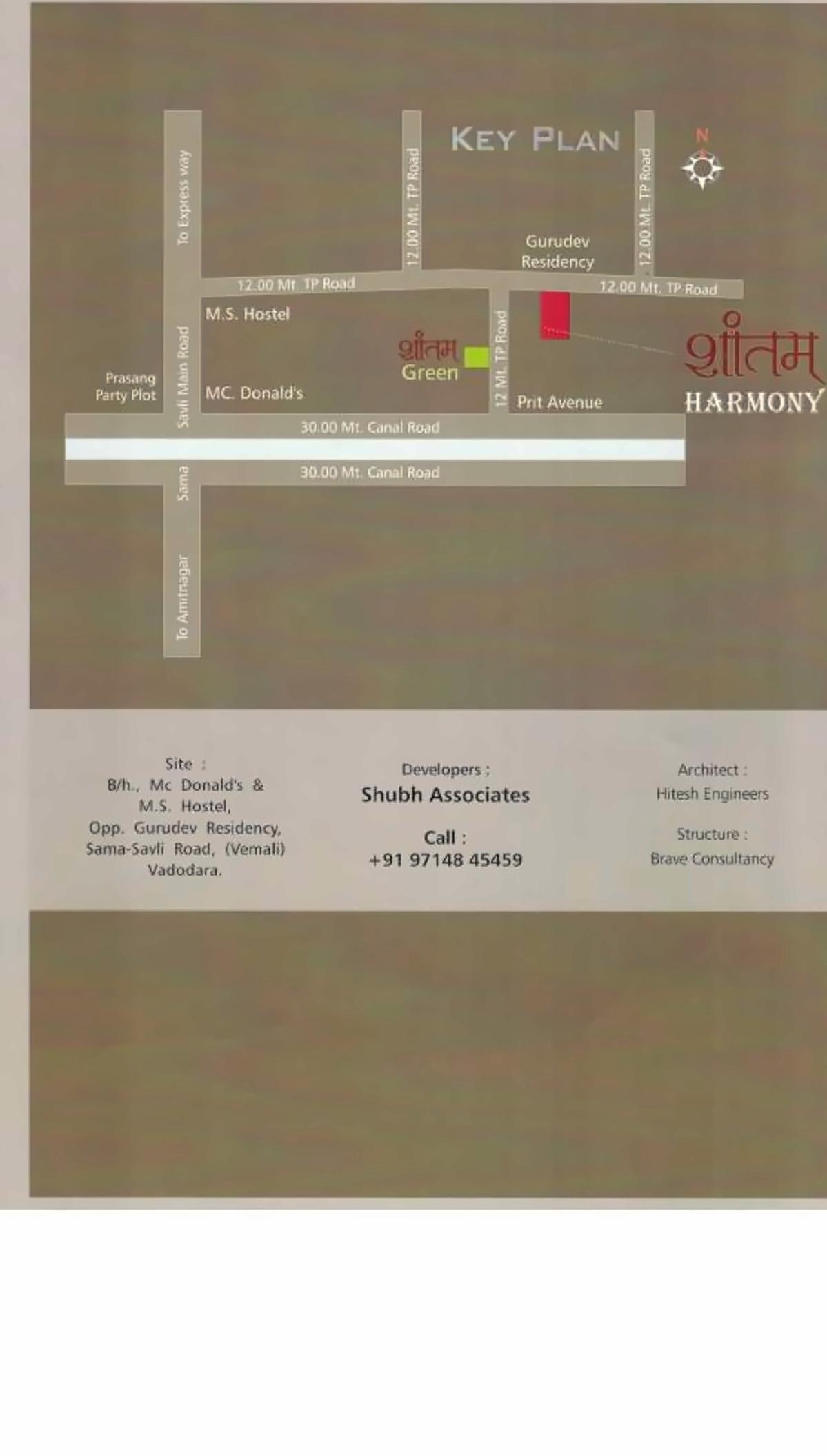  of real estate project Shantam Harmony located at Vemali, Vadodara, Gujarat