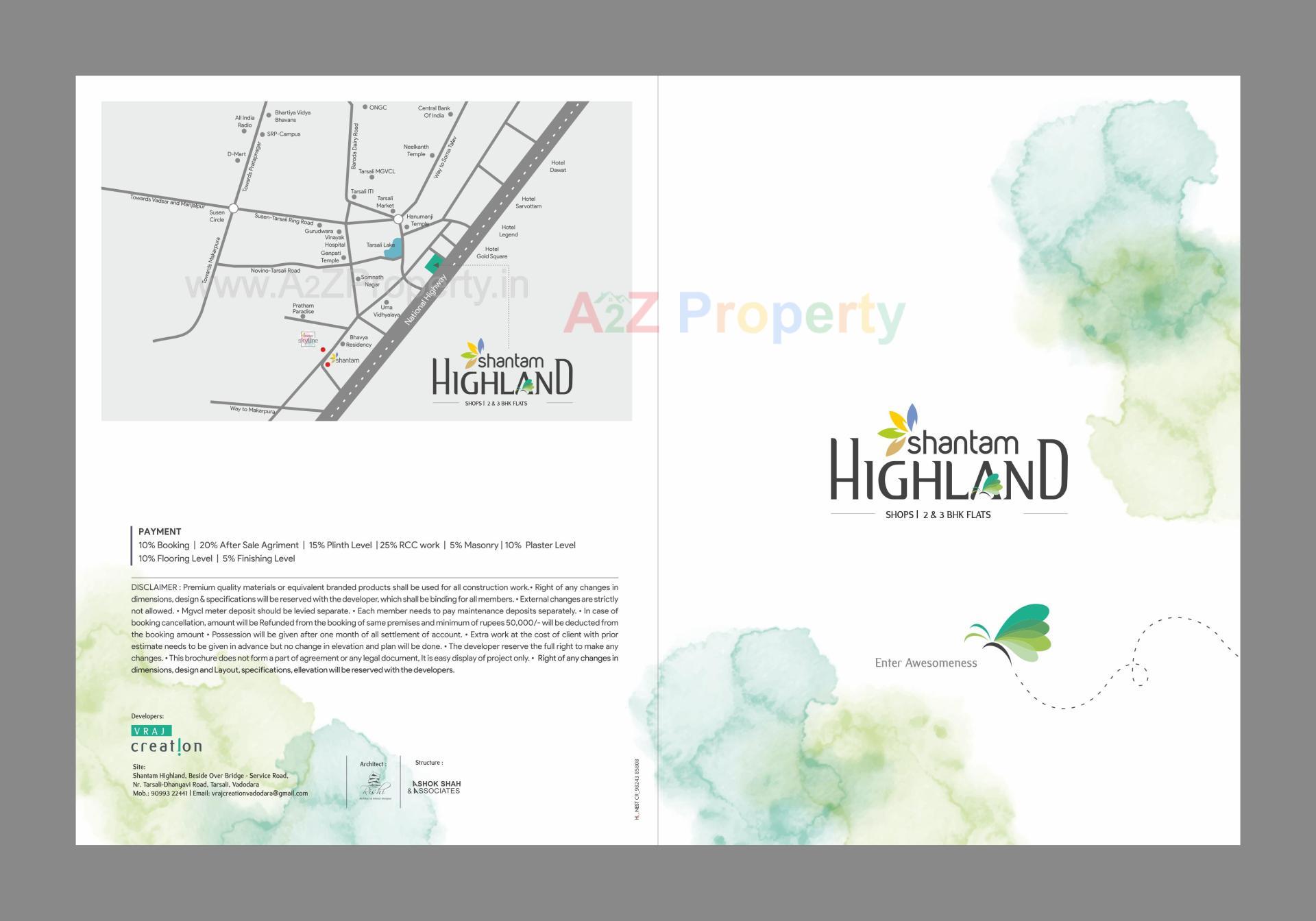  of real estate project Shantam Highland located at Tarsali, Vadodara, Gujarat
