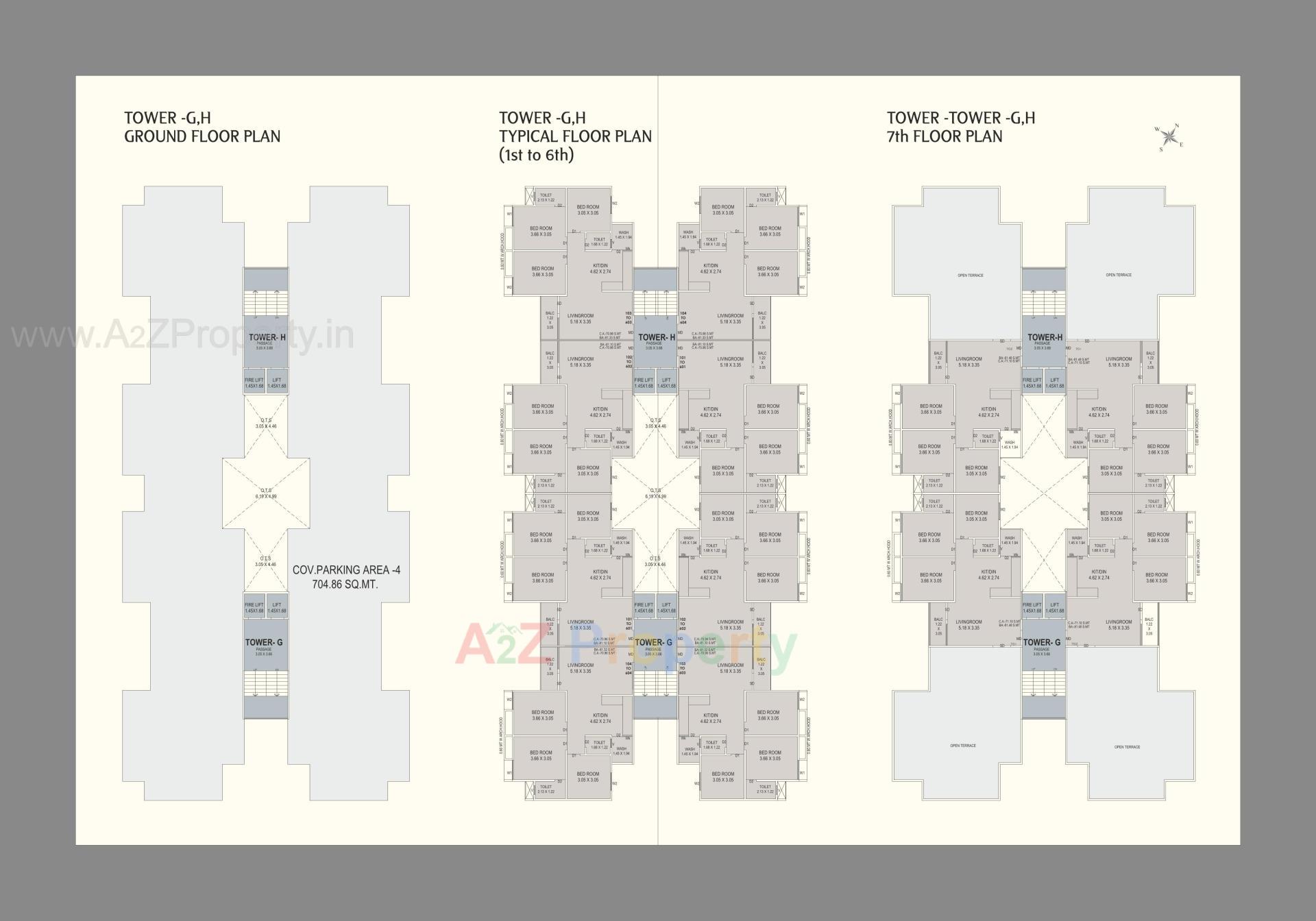 Layout of real estate project Shantam Highland located at Tarsali, Vadodara, Gujarat