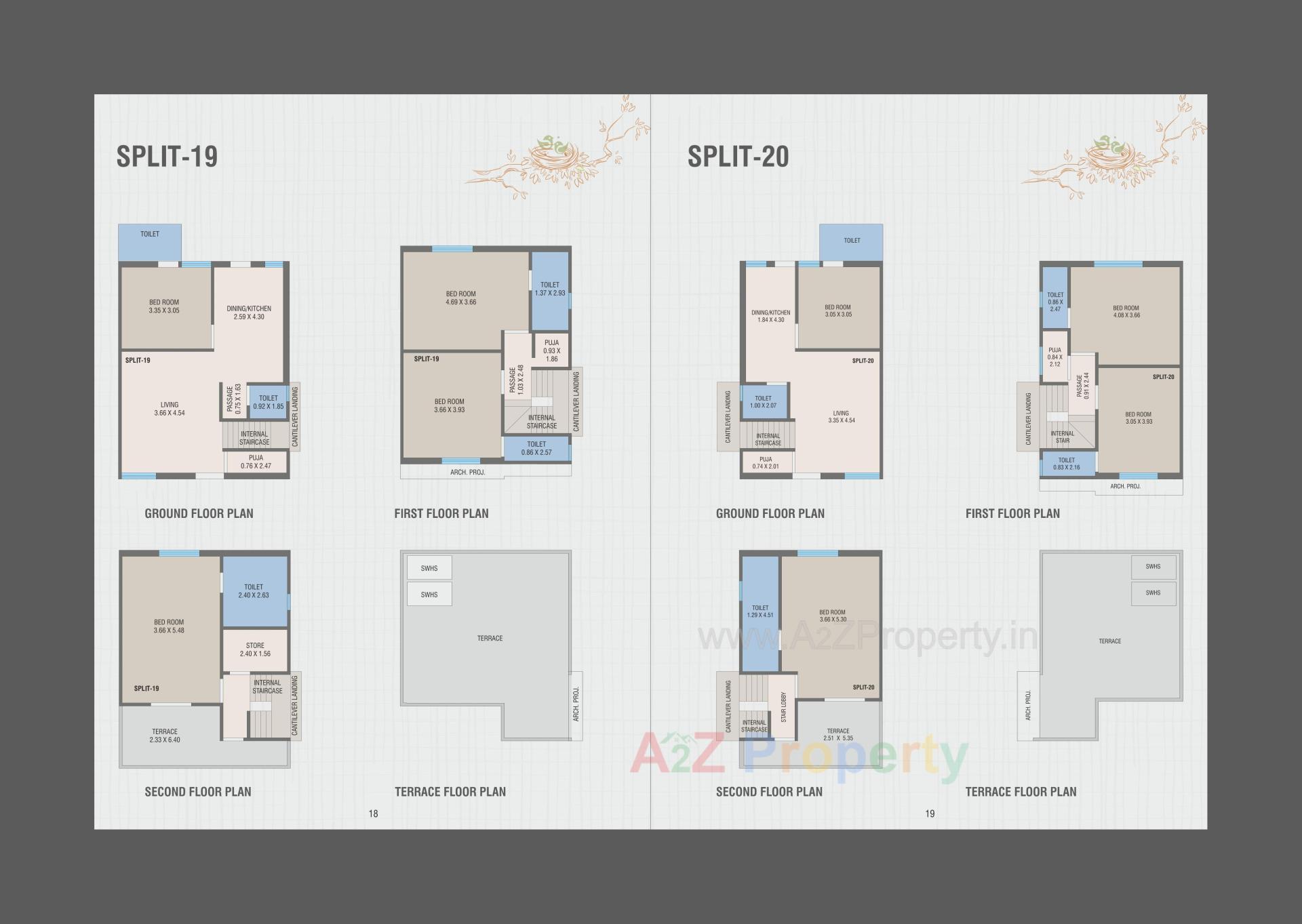 Layout of real estate project Shantam Nest located at Tarsali, Vadodara, Gujarat