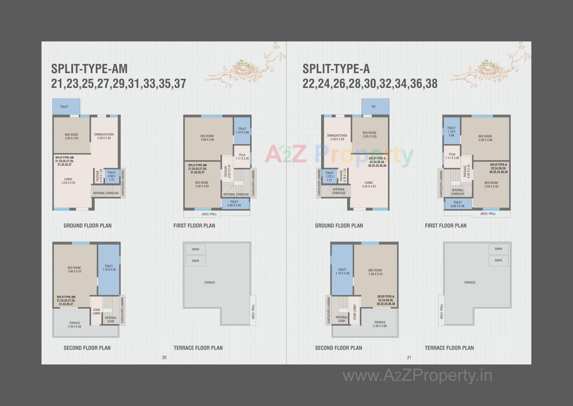 Layout of real estate project Shantam Nest located at Tarsali, Vadodara, Gujarat