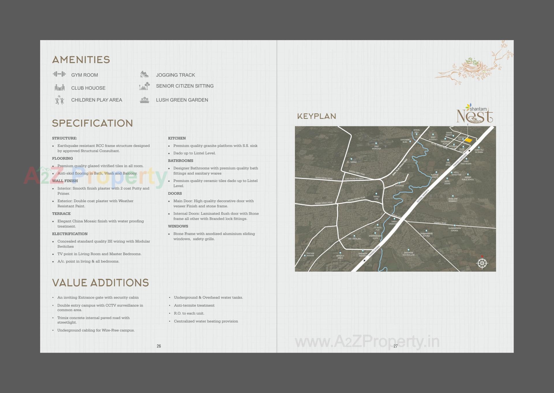  of real estate project Shantam Nest located at Tarsali, Vadodara, Gujarat