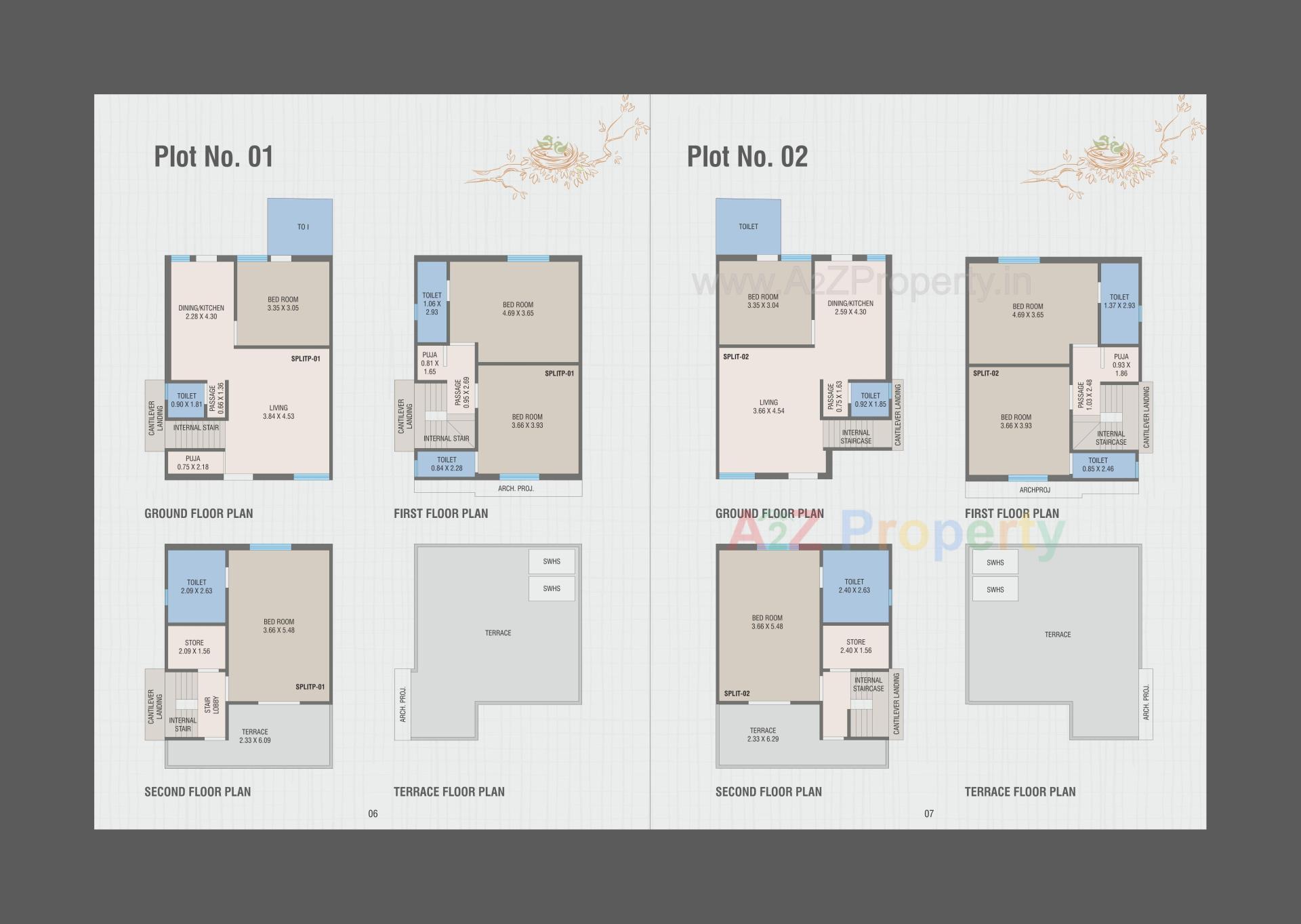 Layout of real estate project Shantam Nest located at Tarsali, Vadodara, Gujarat