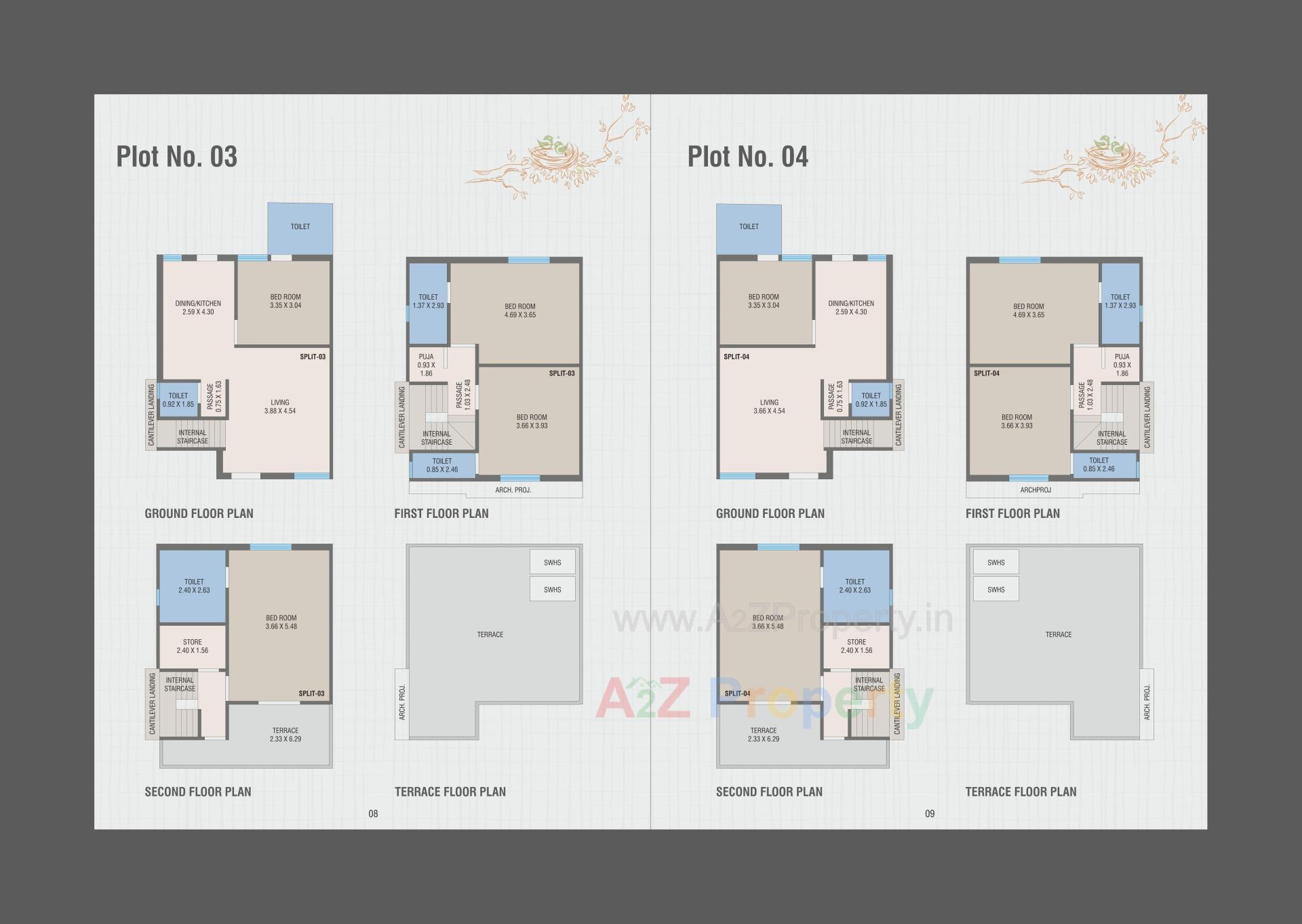 Layout of real estate project Shantam Nest located at Tarsali, Vadodara, Gujarat