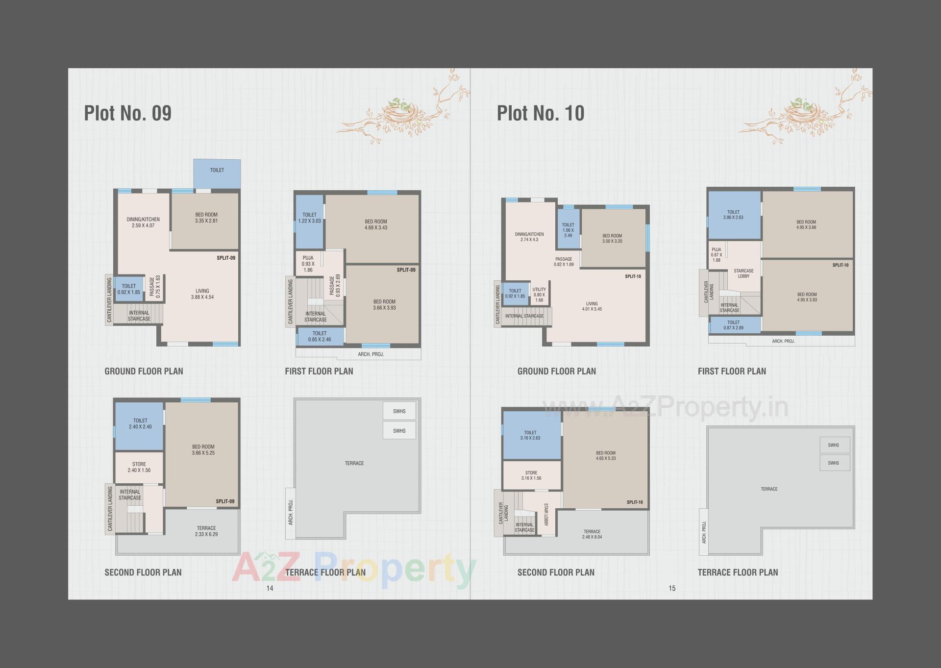 Layout of real estate project Shantam Nest located at Tarsali, Vadodara, Gujarat