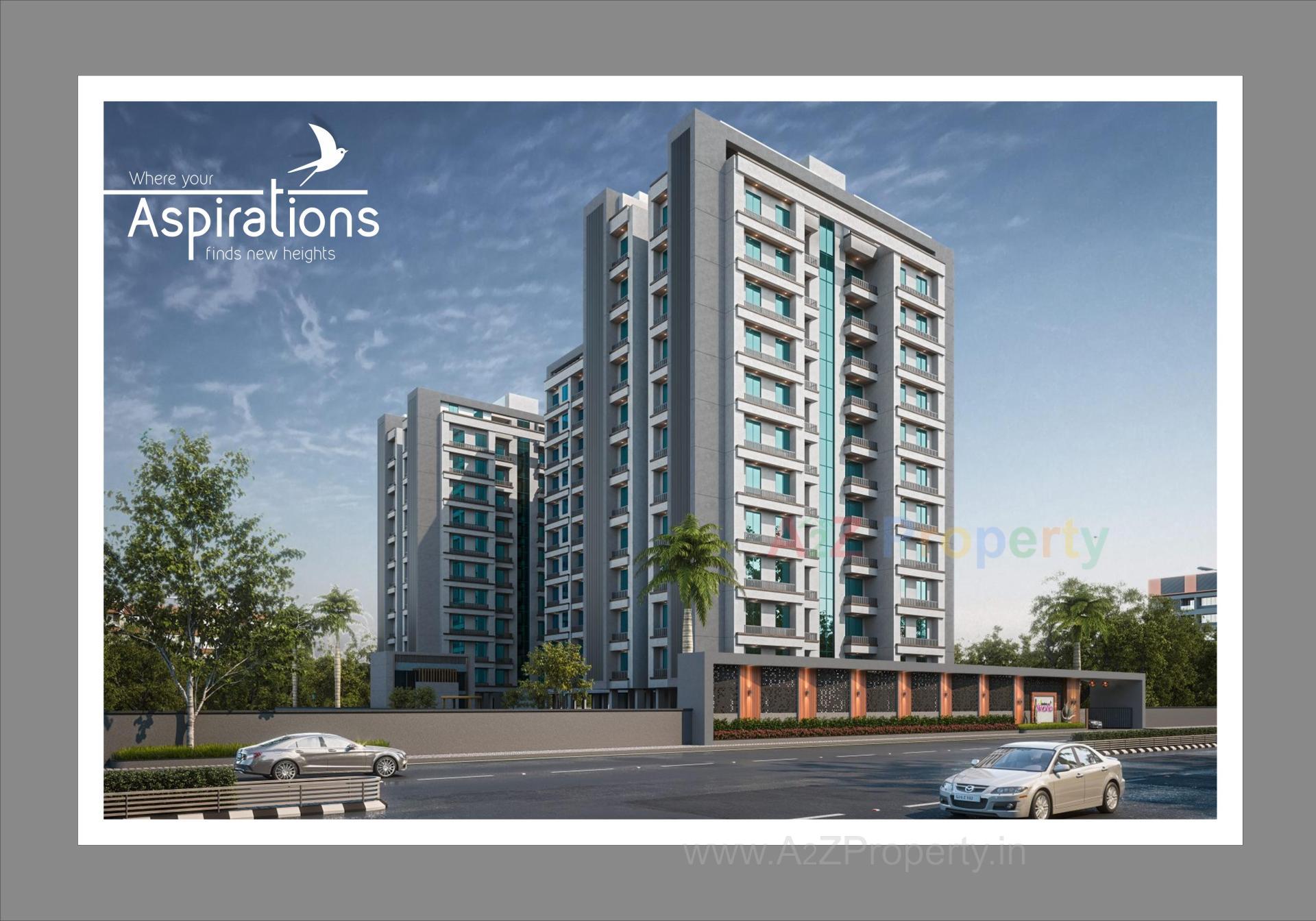 3D Elevation of real estate project Shantam Nirvanta located at Vadodara, Vadodara, Gujarat