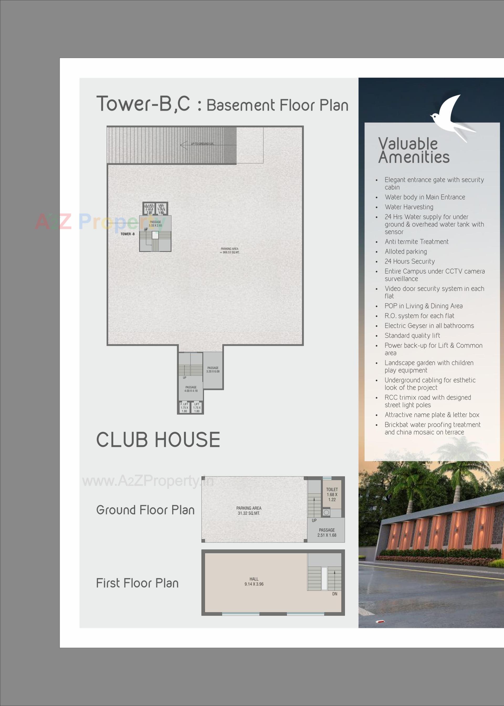 Layout of real estate project Shantam Nirvanta located at Vadodara, Vadodara, Gujarat