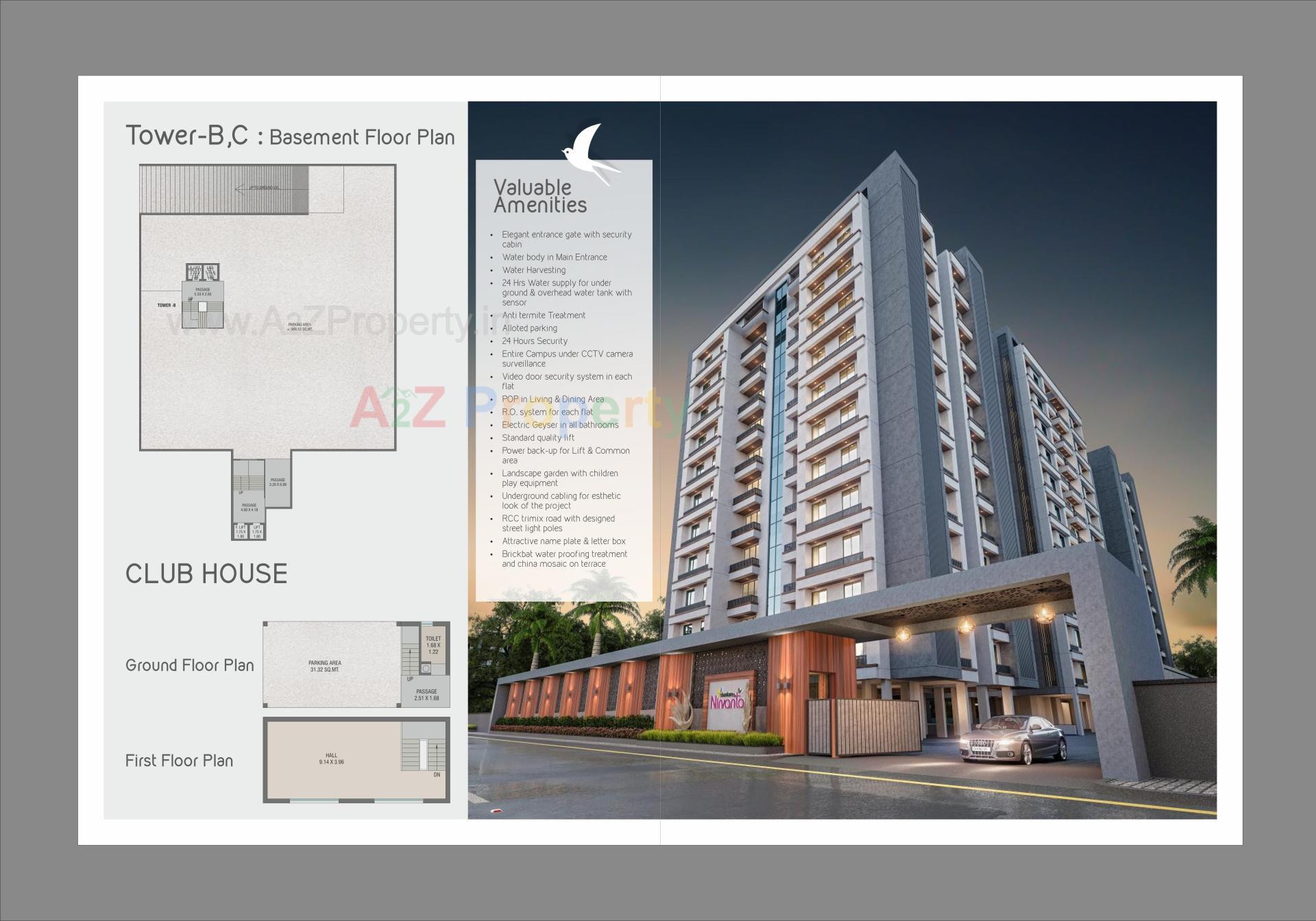 3D Elevation of real estate project Shantam Nirvanta located at Vadodara, Vadodara, Gujarat
