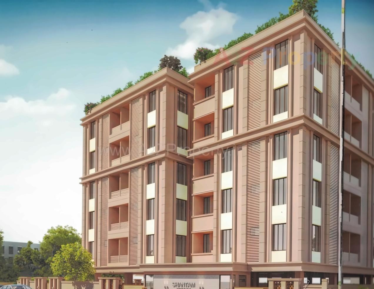 3D Elevation of real estate project Shantam Residency located at Gotri, Vadodara, Gujarat
