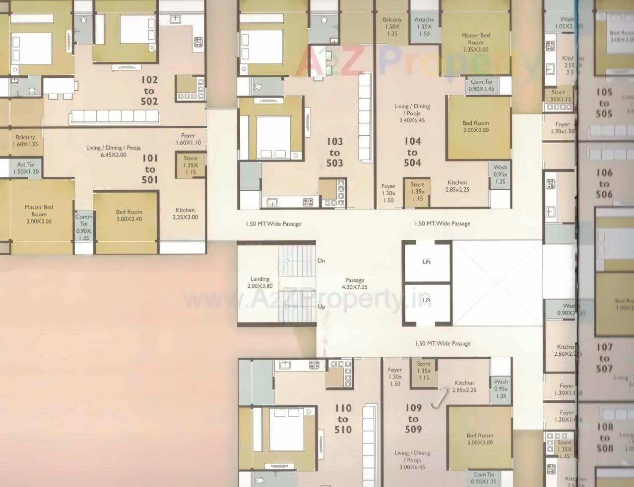 Layout of real estate project Shantam Residency located at Gotri, Vadodara, Gujarat