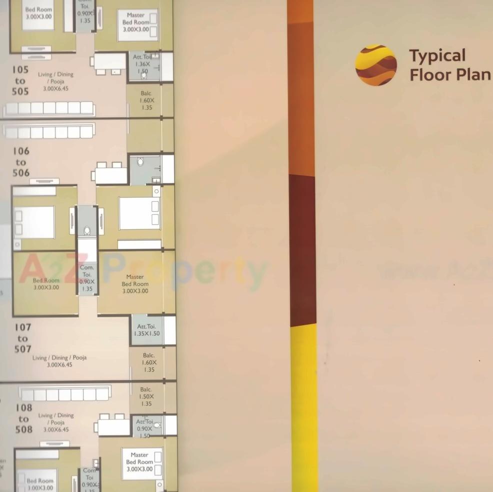 Layout of real estate project Shantam Residency located at Gotri, Vadodara, Gujarat