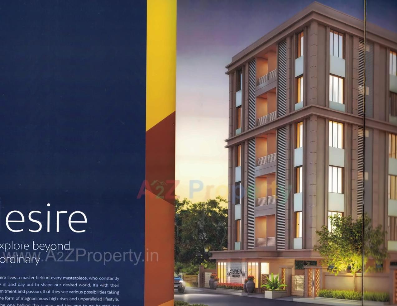 3D Elevation of real estate project Shantam Residency located at Gotri, Vadodara, Gujarat