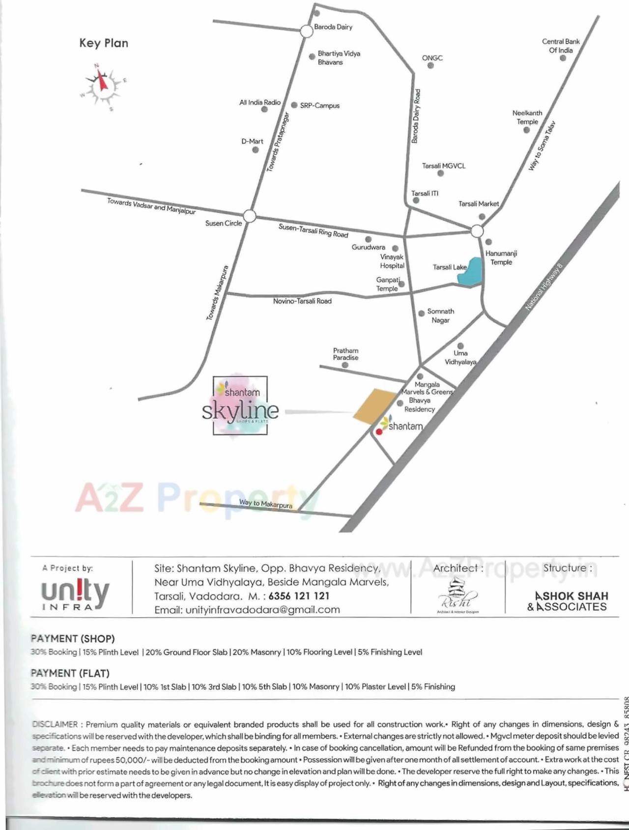  of real estate project Shantam Skyline located at Tarsali, Vadodara, Gujarat