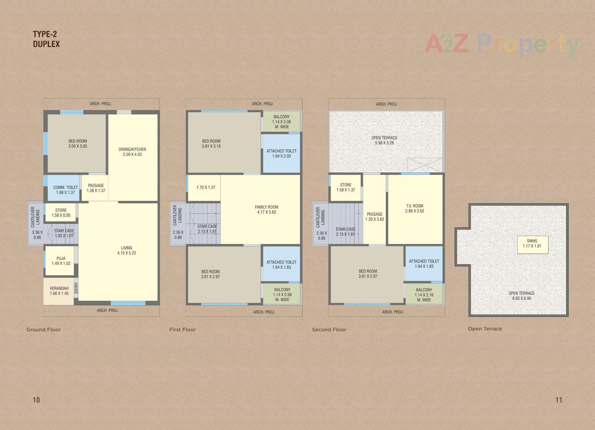 Layout of real estate project Shantam Villa located at Vadsar, Vadodara, Gujarat