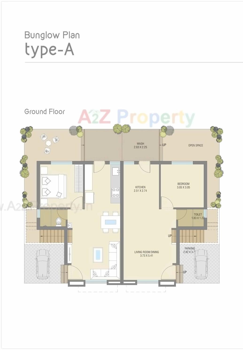 Layout of real estate project Shantam located at Tarsali, Vadodara, Gujarat