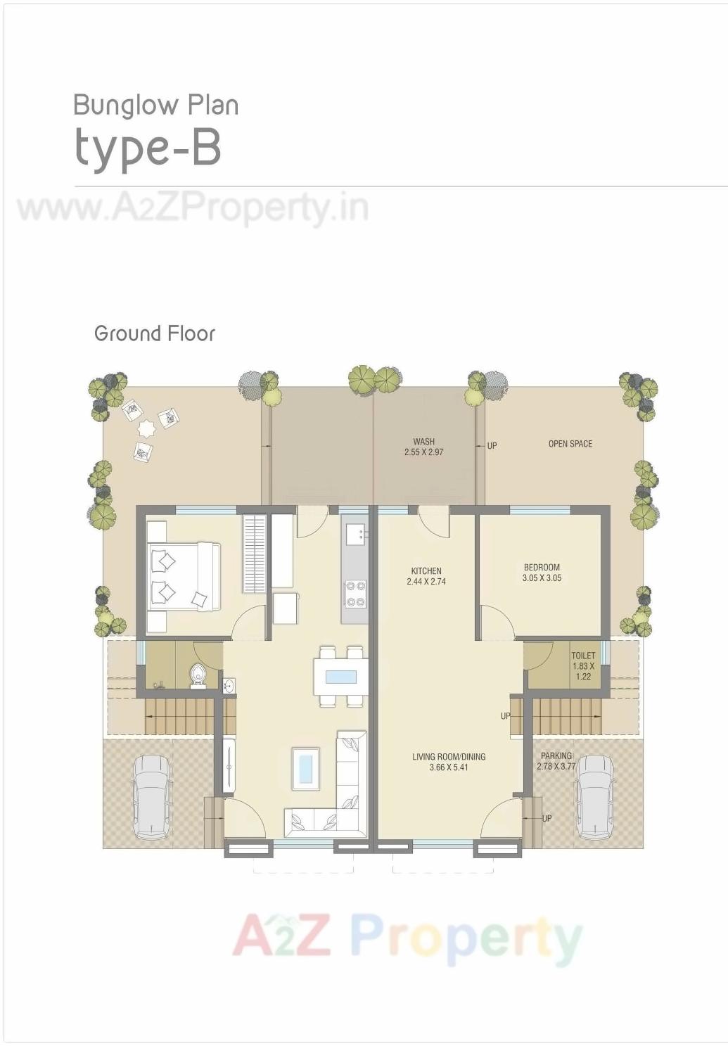Layout of real estate project Shantam located at Tarsali, Vadodara, Gujarat