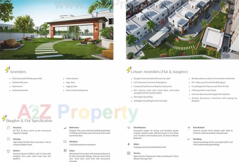 3D Elevation of real estate project Shantam located at Tarsali, Vadodara, Gujarat