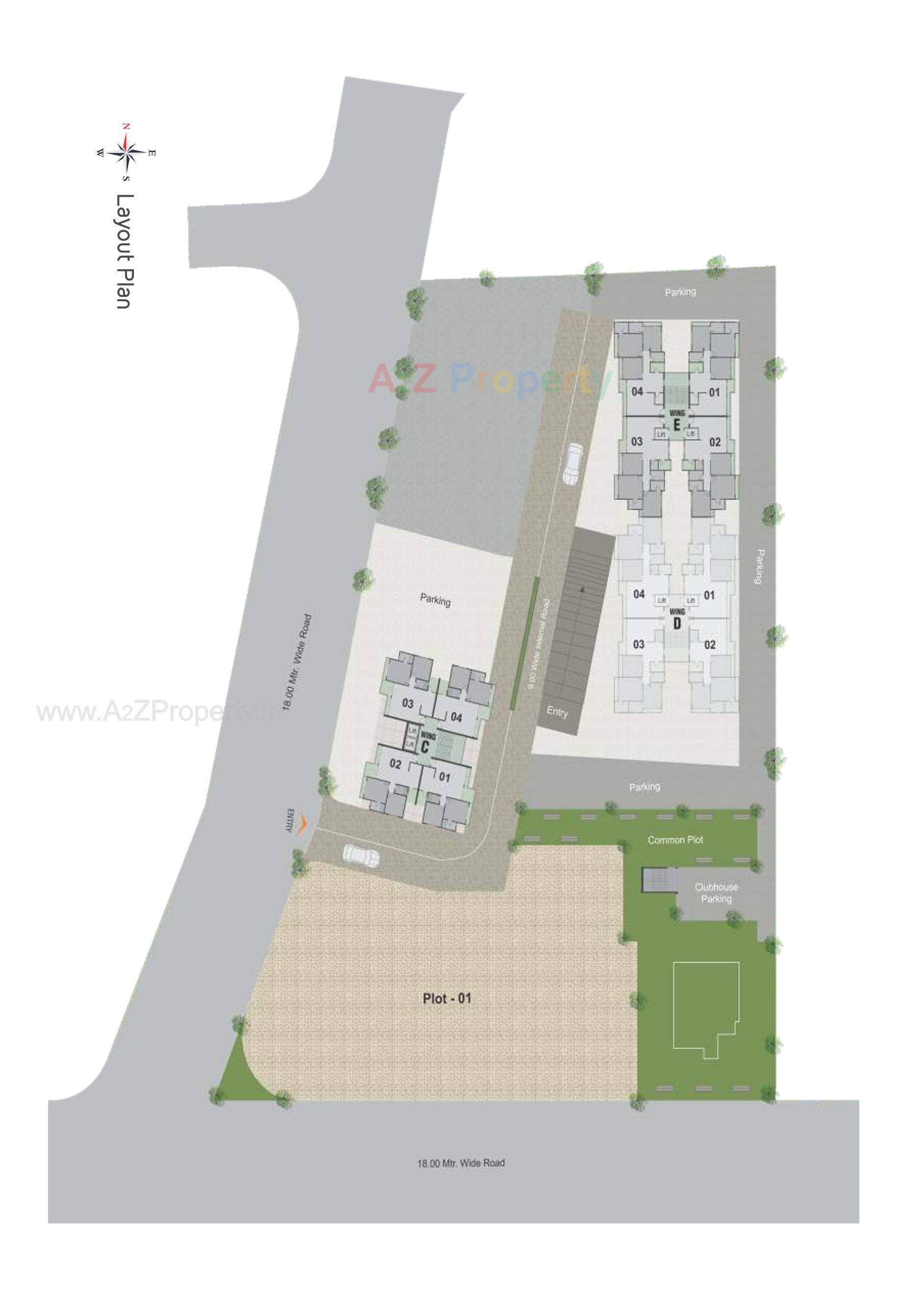 Layout of real estate project Shantanu Green     Plot No located at Channi, Vadodara, Gujarat