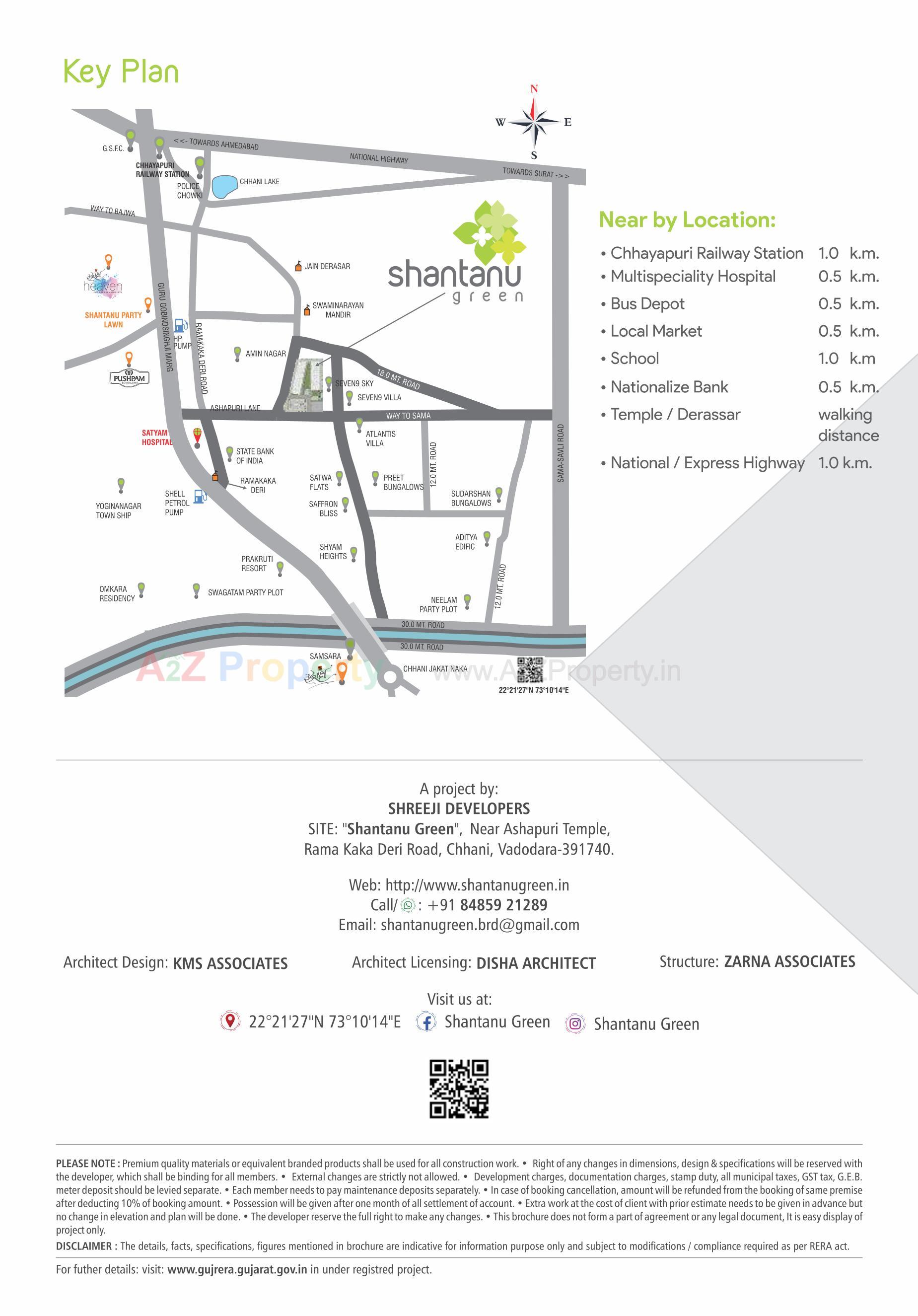  of real estate project Shantanu Green     Plot No located at Channi, Vadodara, Gujarat