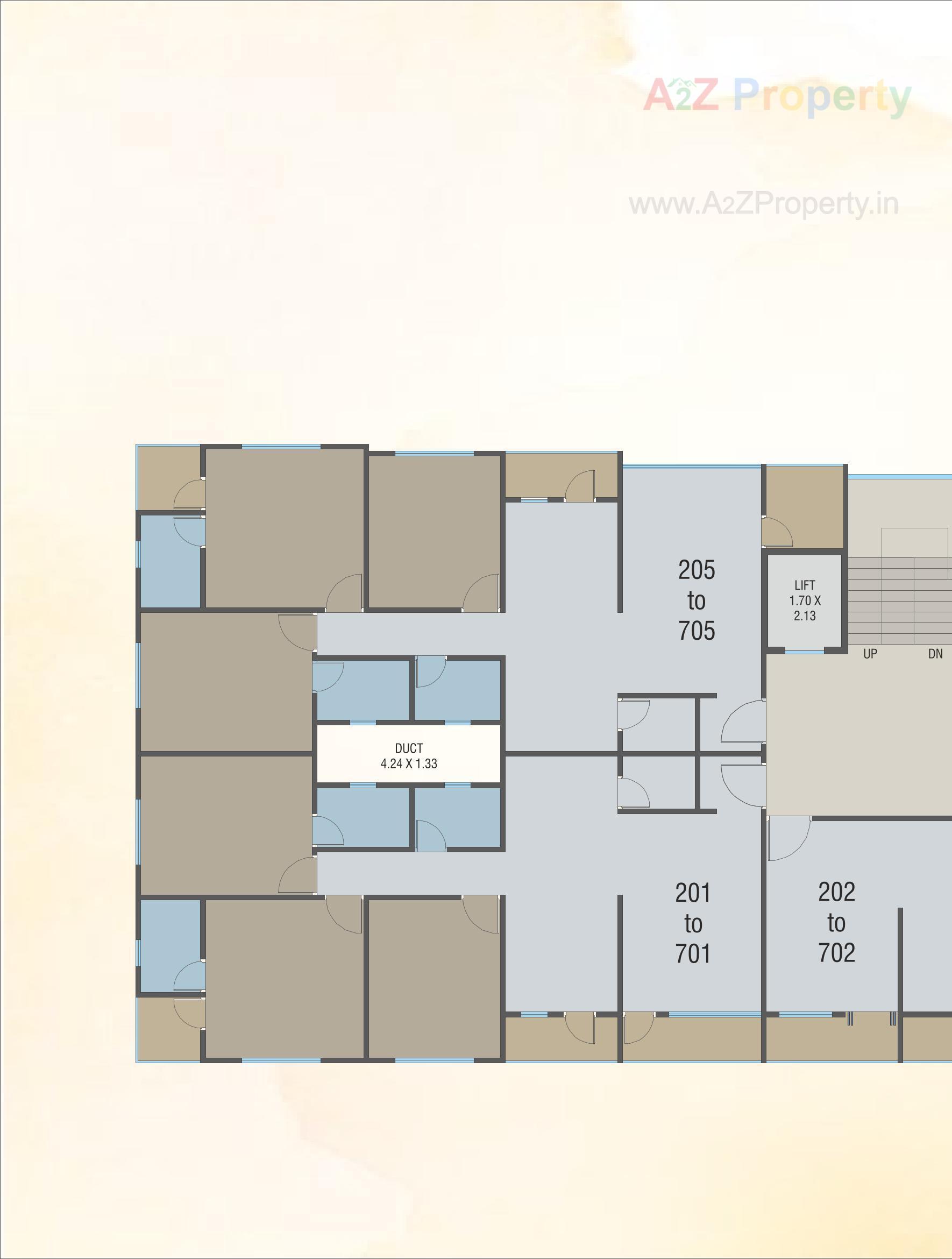 Layout of real estate project Shanti Kunj located at Nagarwada, Vadodara, Gujarat