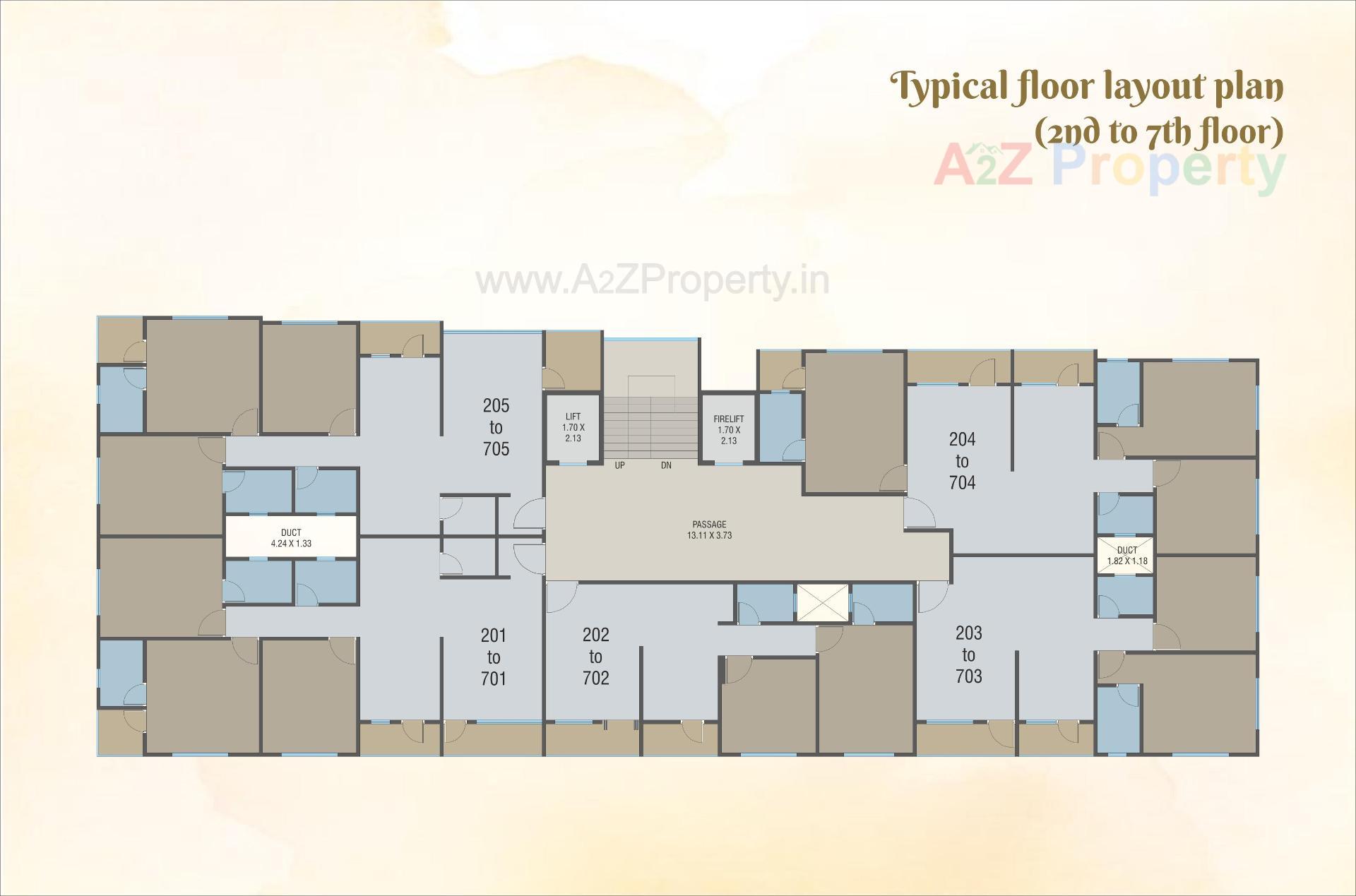 Layout of real estate project Shanti Kunj located at Nagarwada, Vadodara, Gujarat