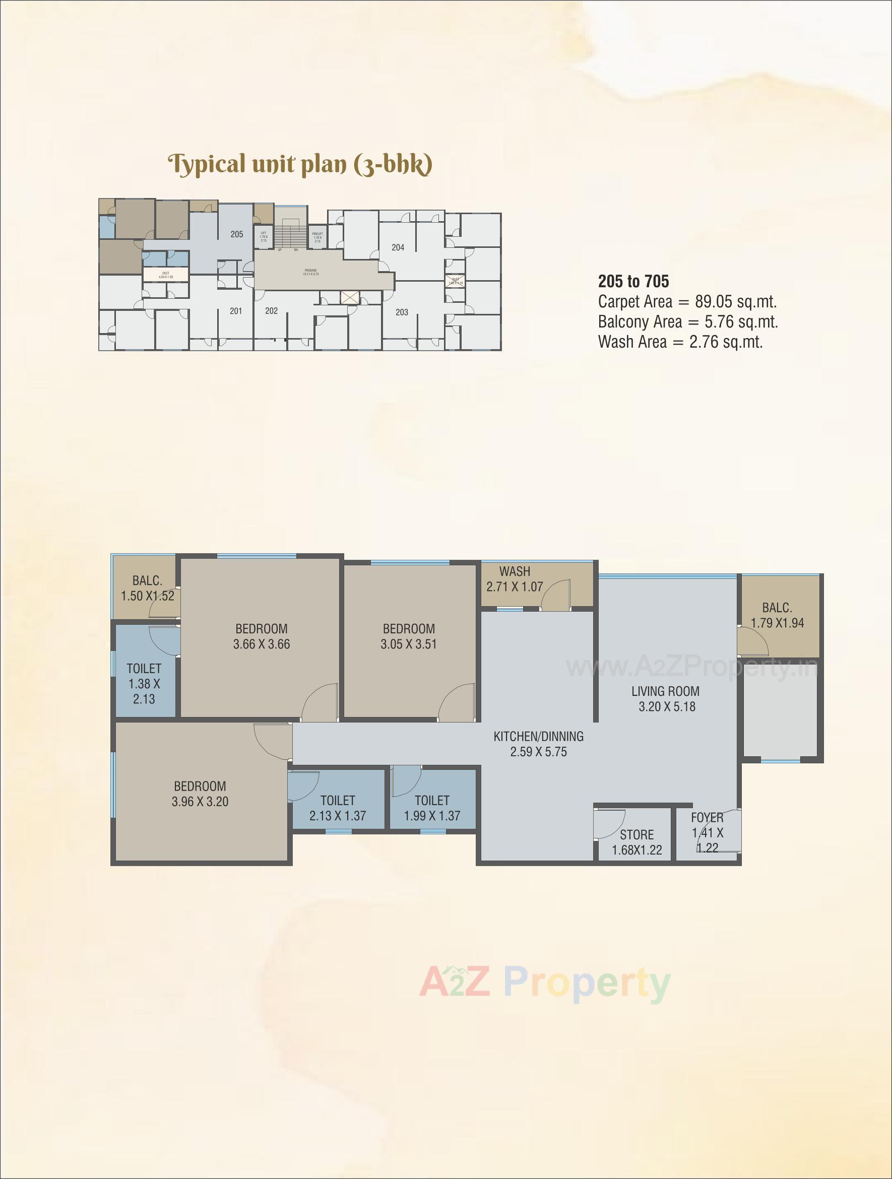 Layout of real estate project Shanti Kunj located at Nagarwada, Vadodara, Gujarat