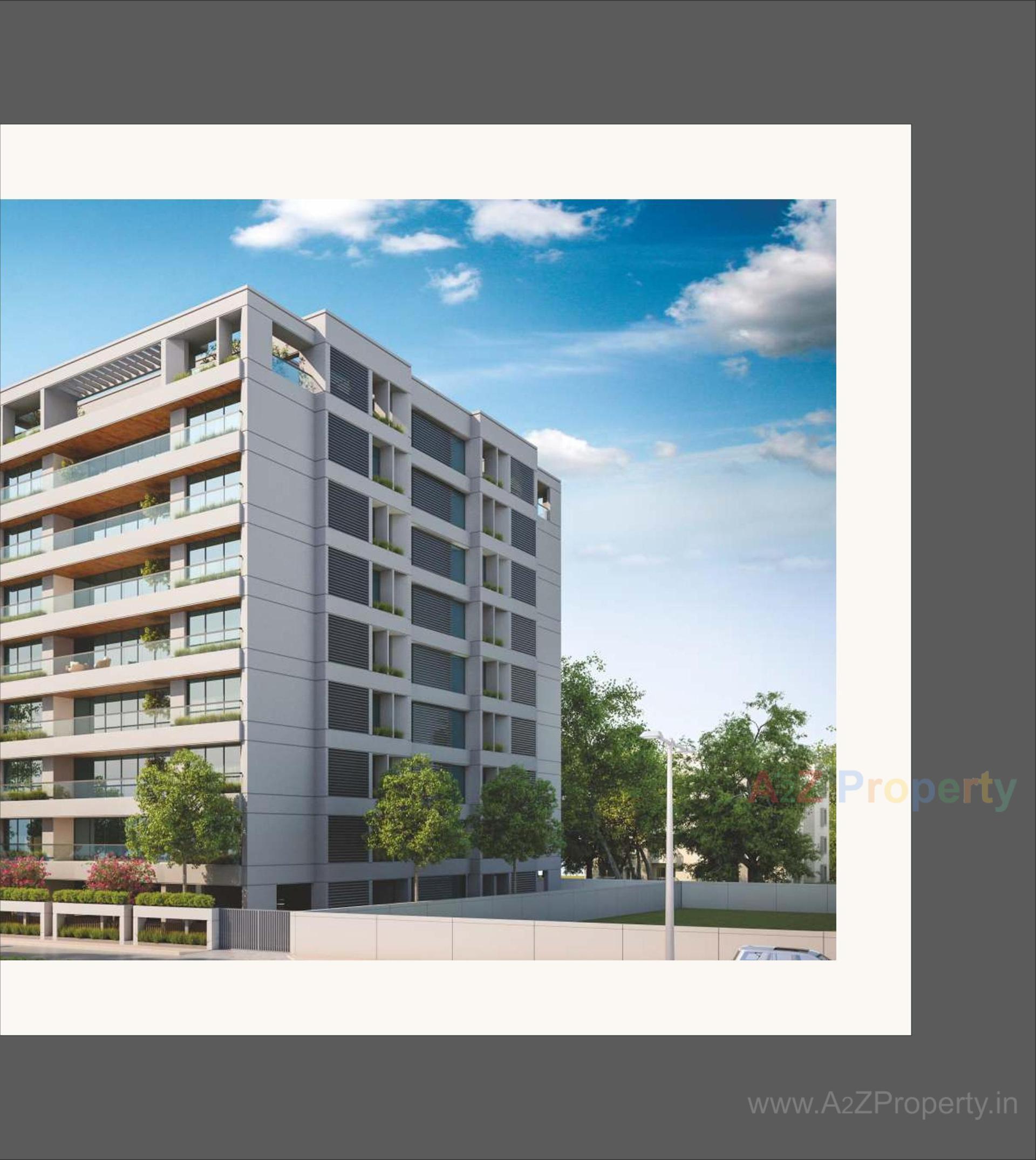 3D Elevation of real estate project Sharnam Aries located at Vemali, Vadodara, Gujarat