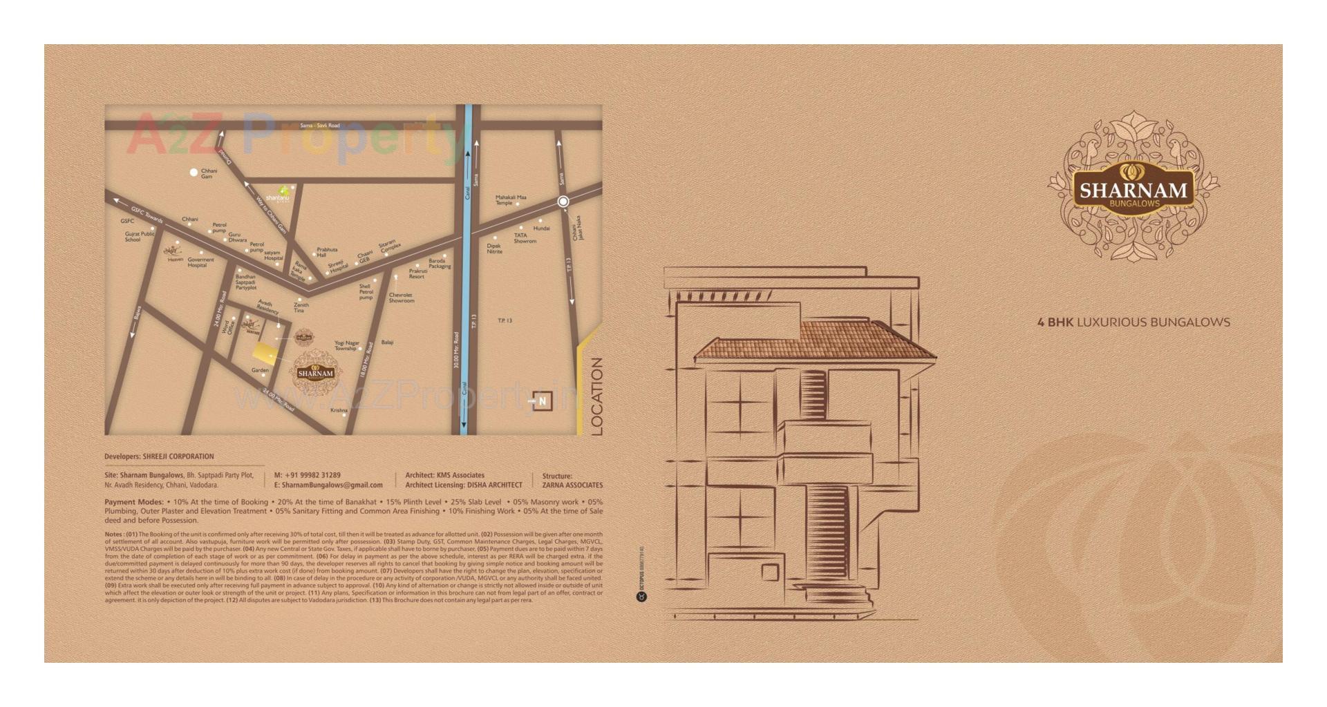  of real estate project Sharnam Bungalows located at Chhani, Vadodara, Gujarat