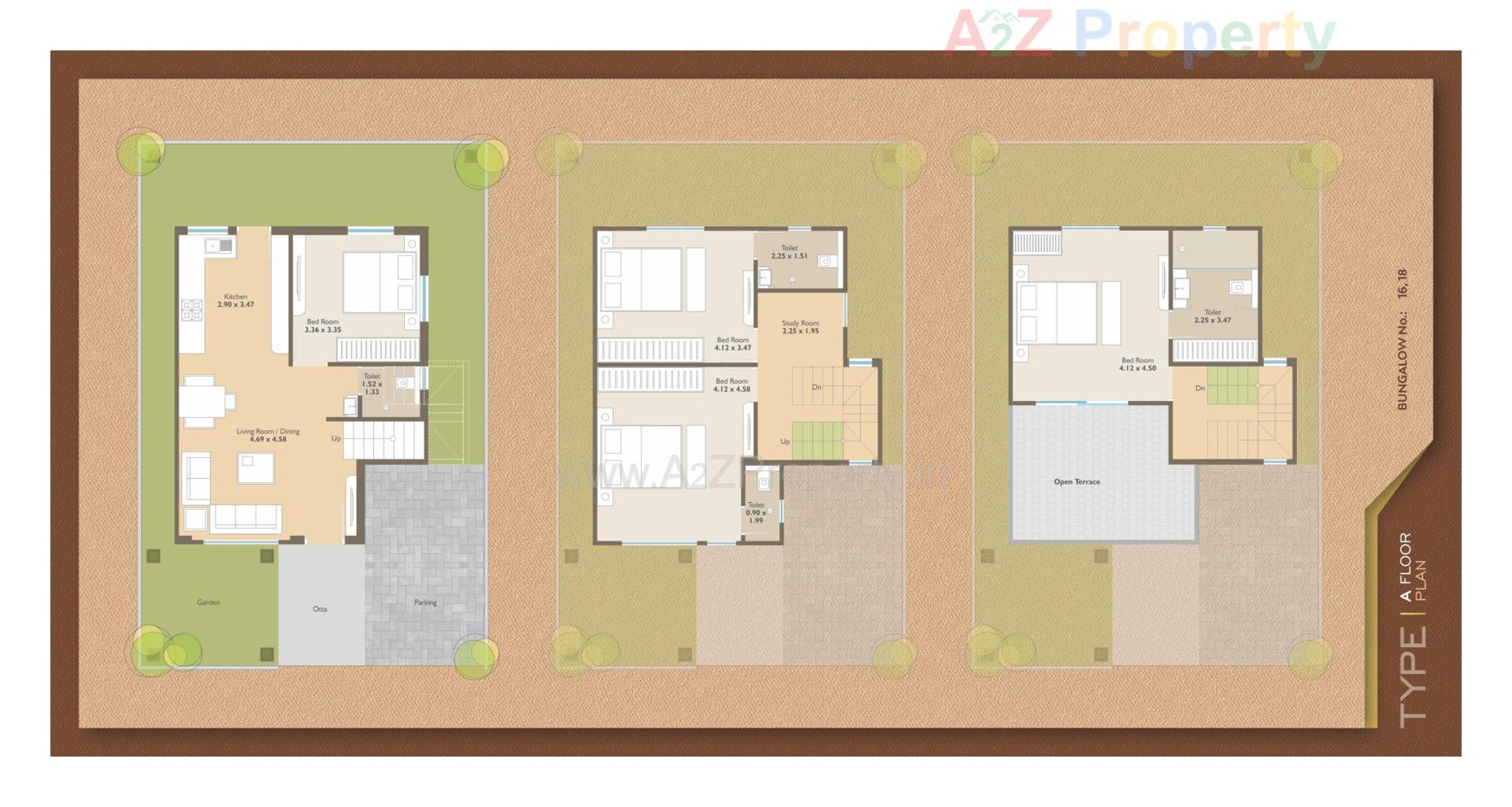 Layout of real estate project Sharnam Bungalows located at Chhani, Vadodara, Gujarat