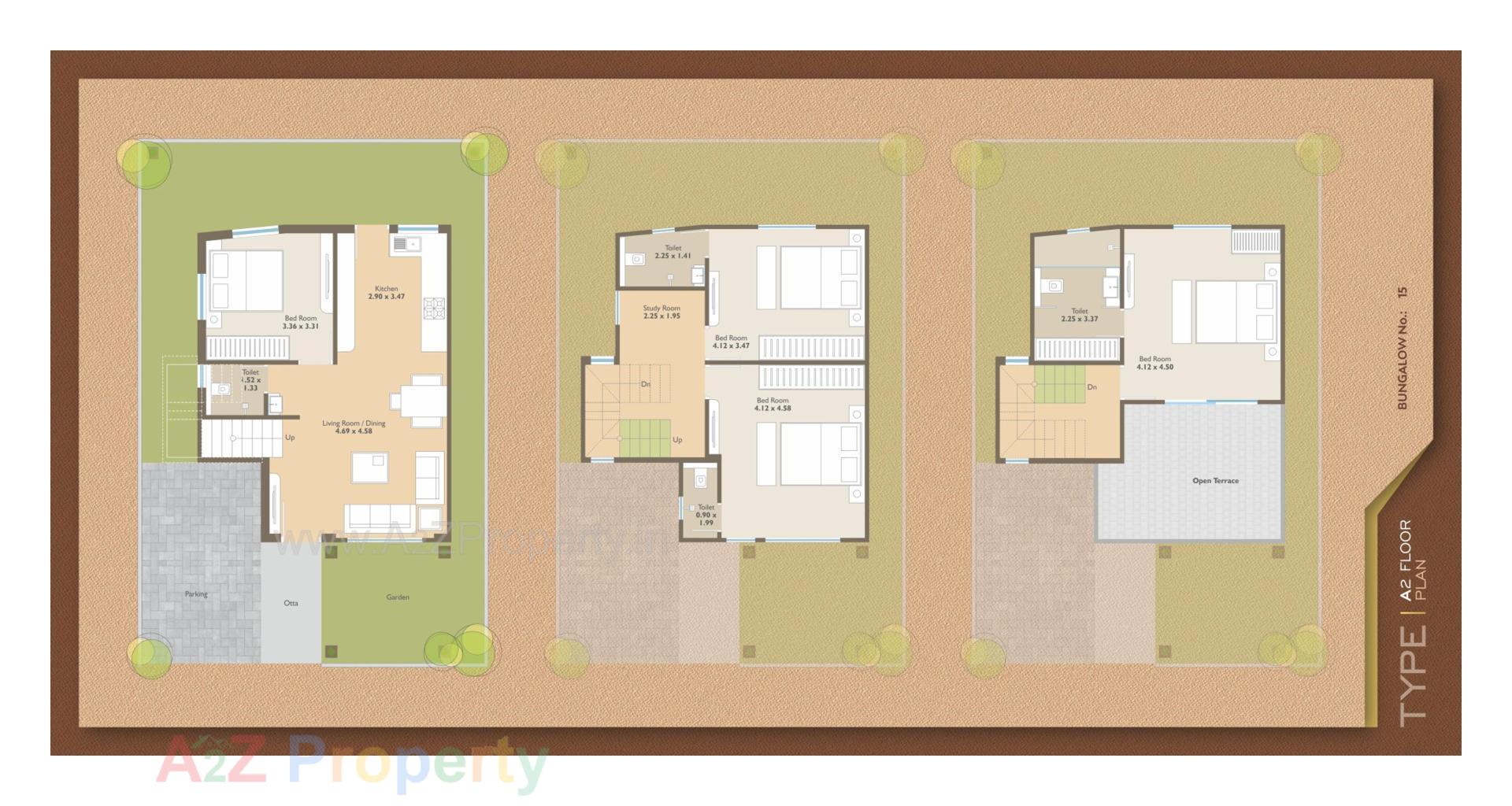 Layout of real estate project Sharnam Bungalows located at Chhani, Vadodara, Gujarat
