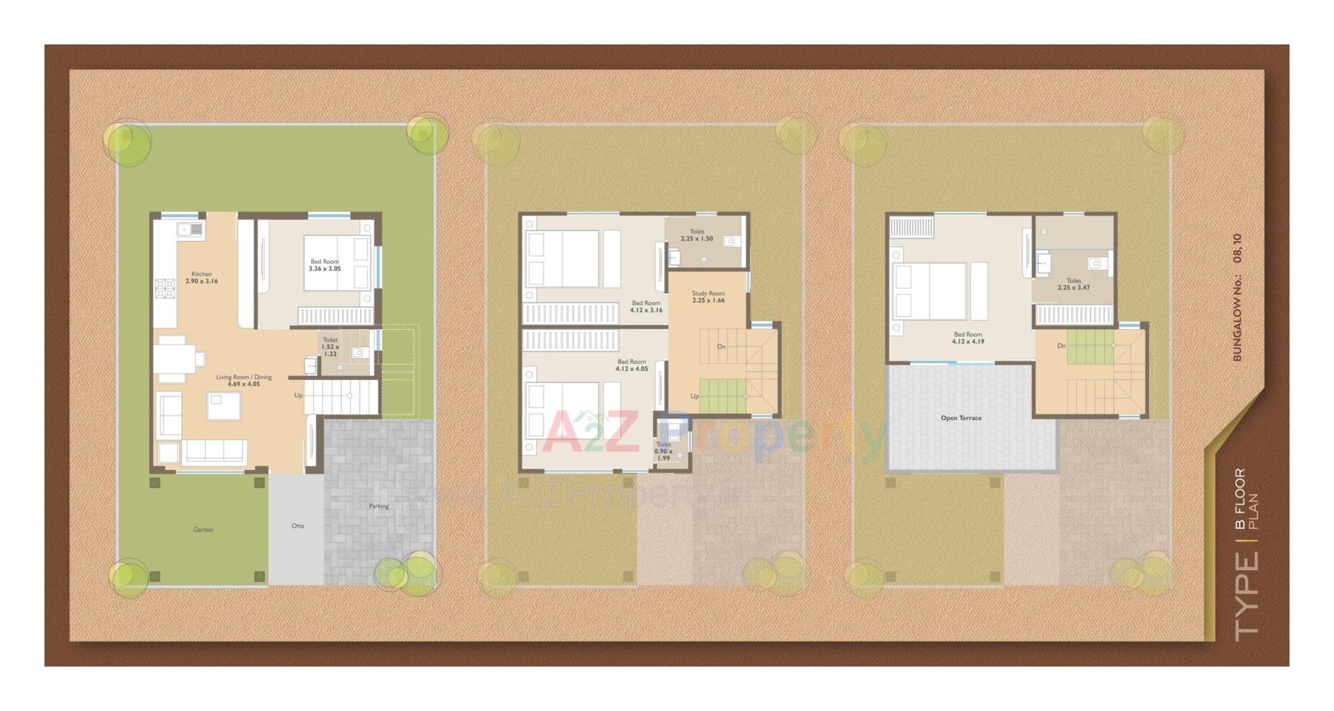 Layout of real estate project Sharnam Bungalows located at Chhani, Vadodara, Gujarat