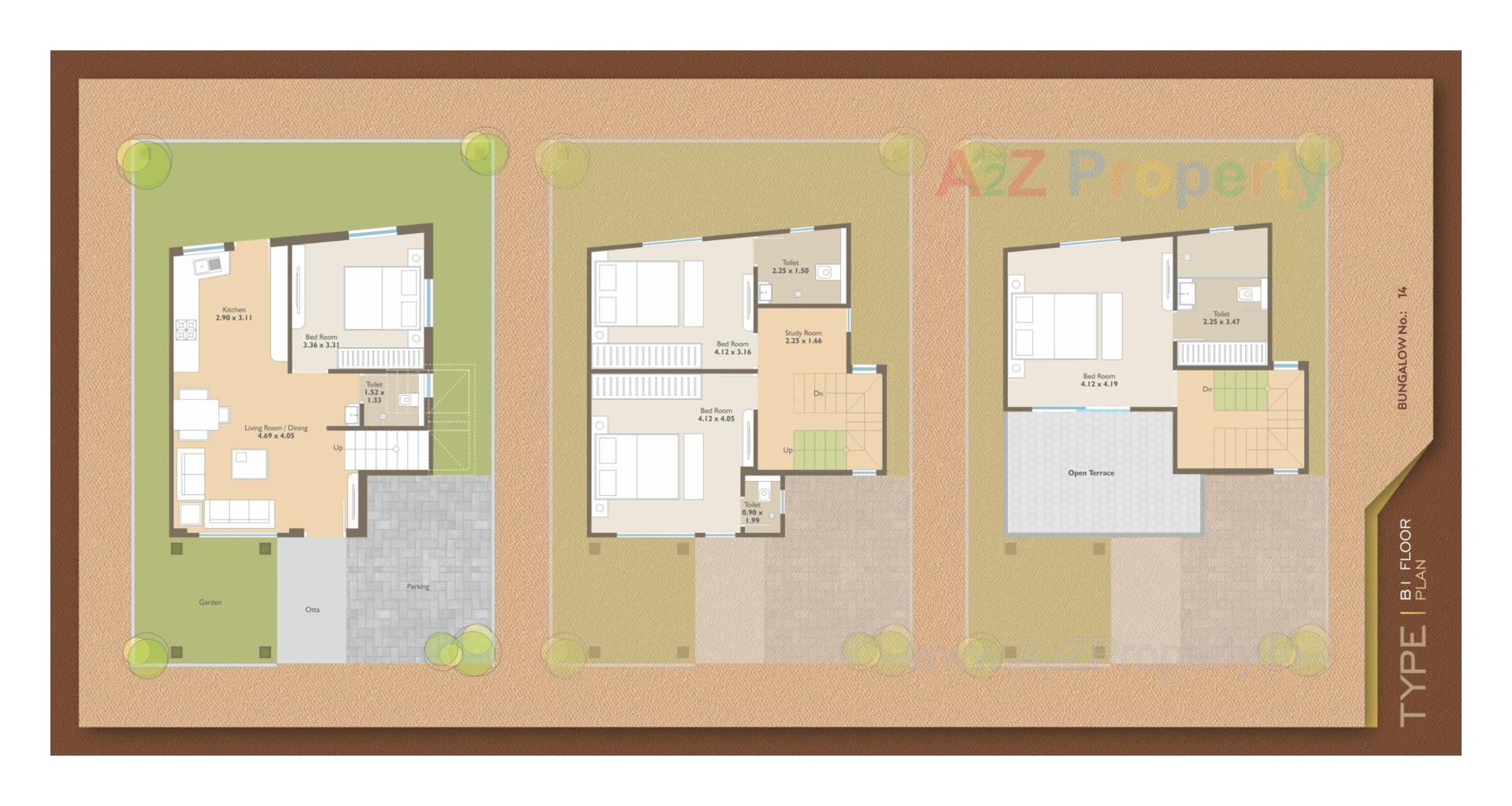 Layout of real estate project Sharnam Bungalows located at Chhani, Vadodara, Gujarat